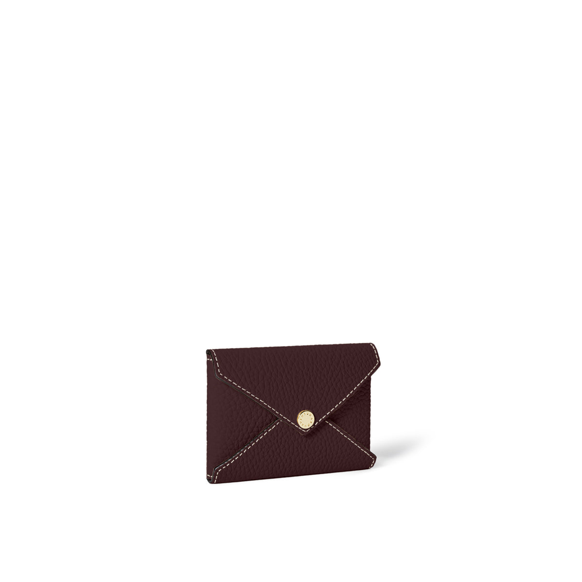 Envelope Card Case Shrink Leather (Bordeaux)