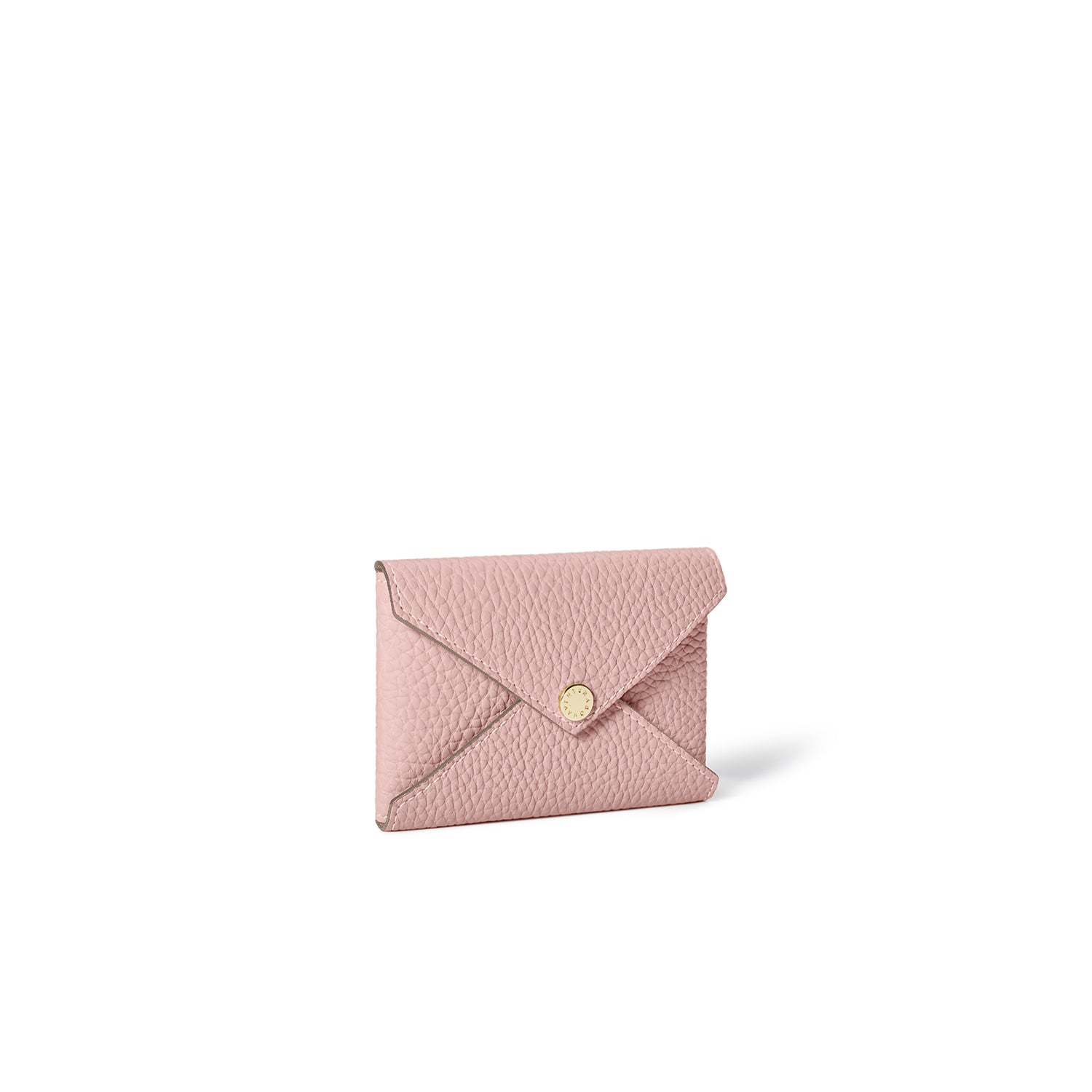 Envelope Card Case Shrink Leather (Sakura Pink (Etoupe edge paint))