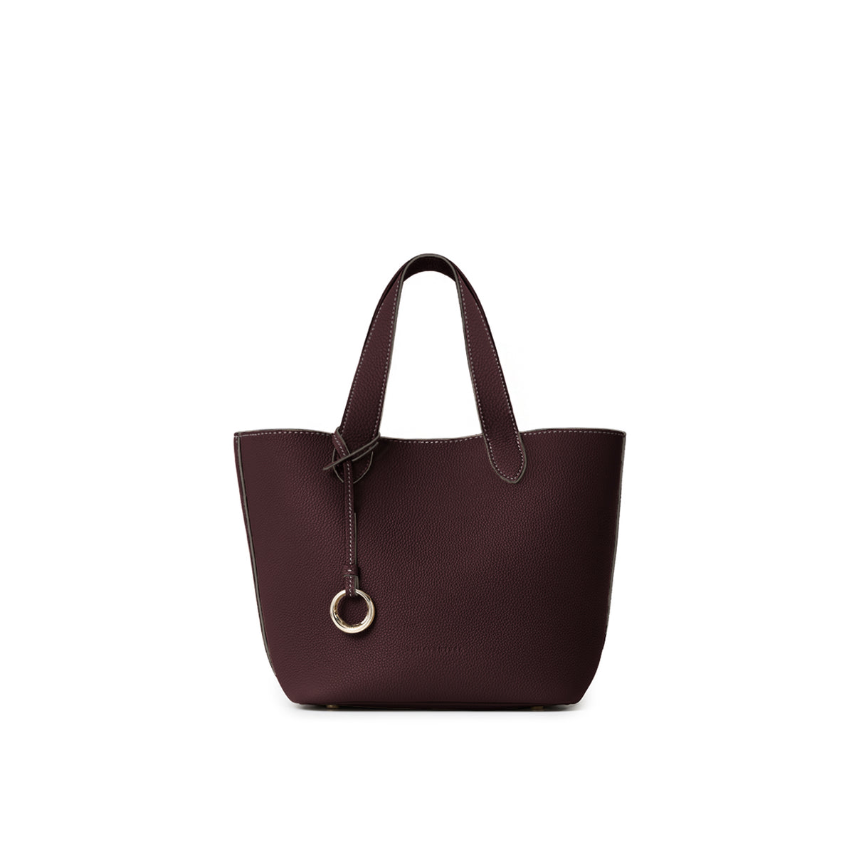 Alina 2-way Tote Bag Small Shrink Leather (Bordeaux - Small)