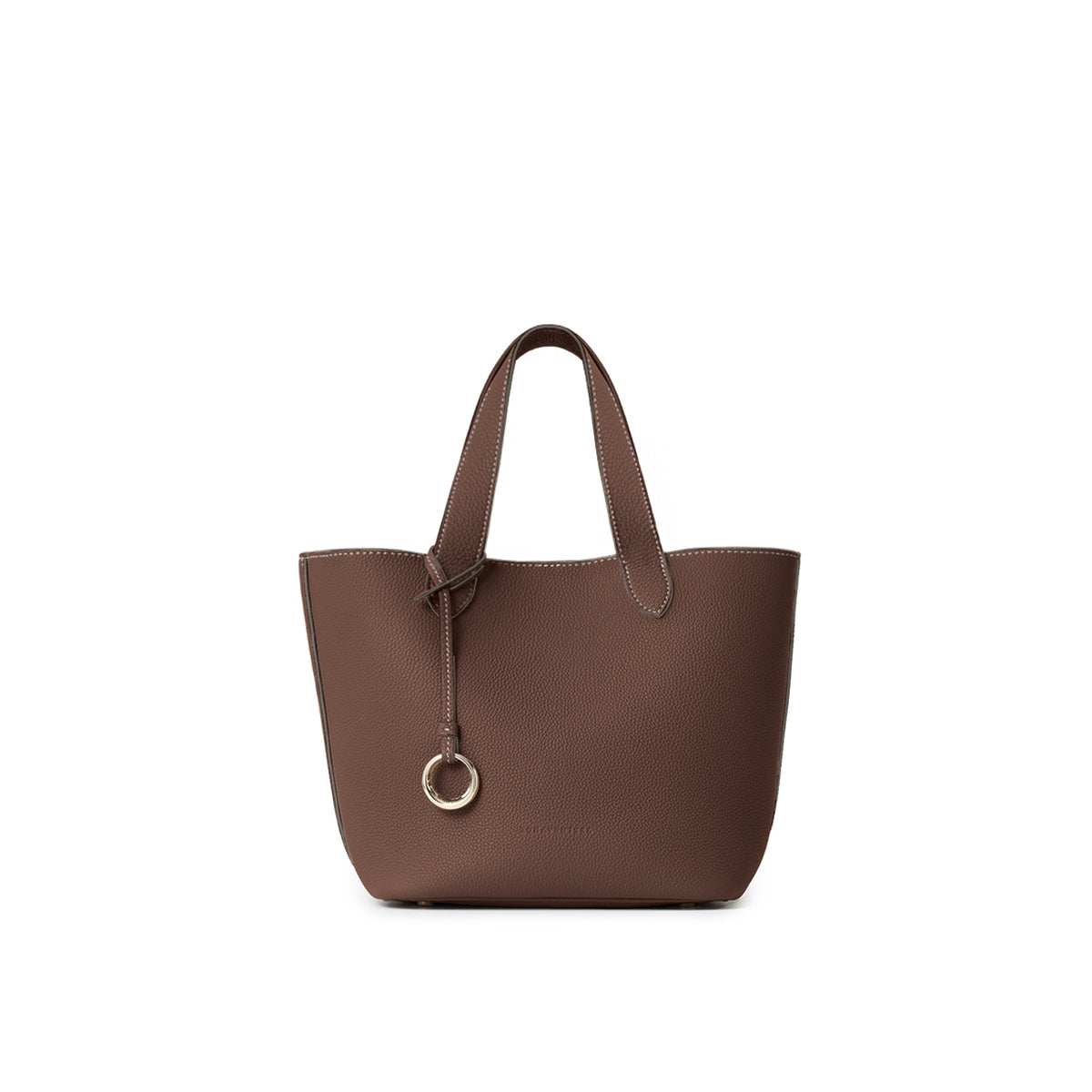 Alina 2-way Tote Bag Small Shrink Leather (Chestnut - Small)