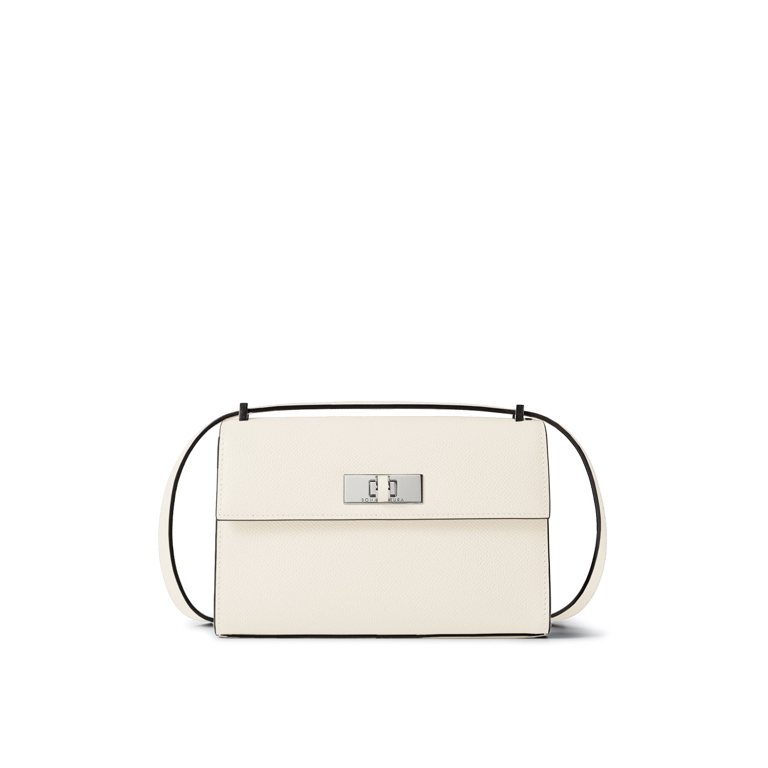 Vittoria Shoulder Bag Nobile Leather (White × Etoupe)