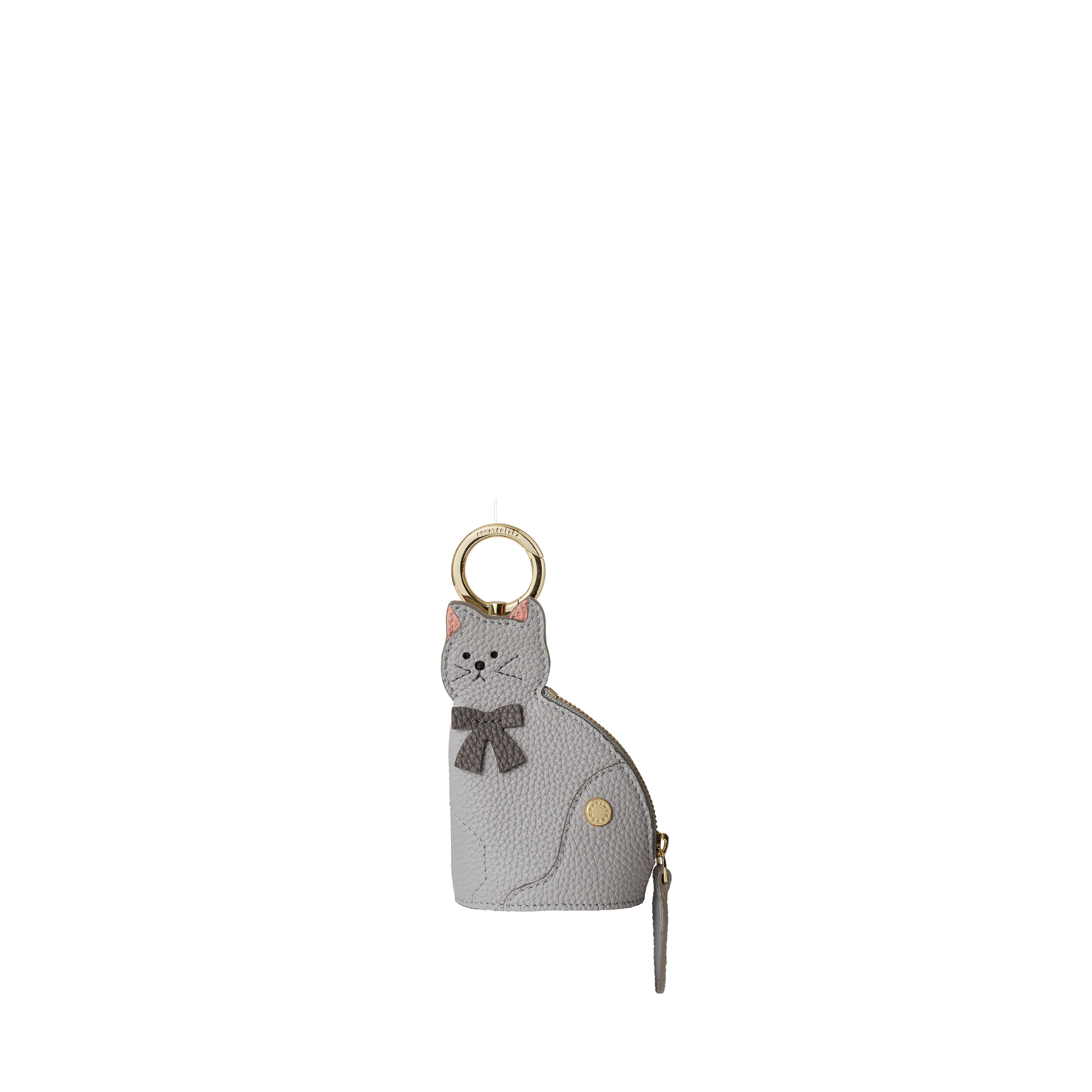 Cat Purse Charm Shrink Leather