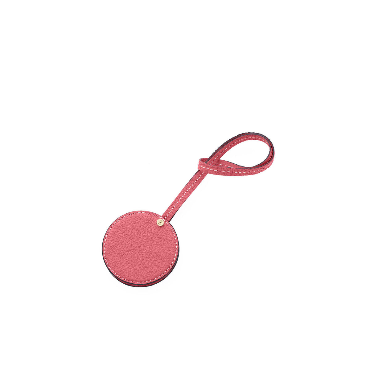Compact Mirror Shrink Leather (Azalee Pink)