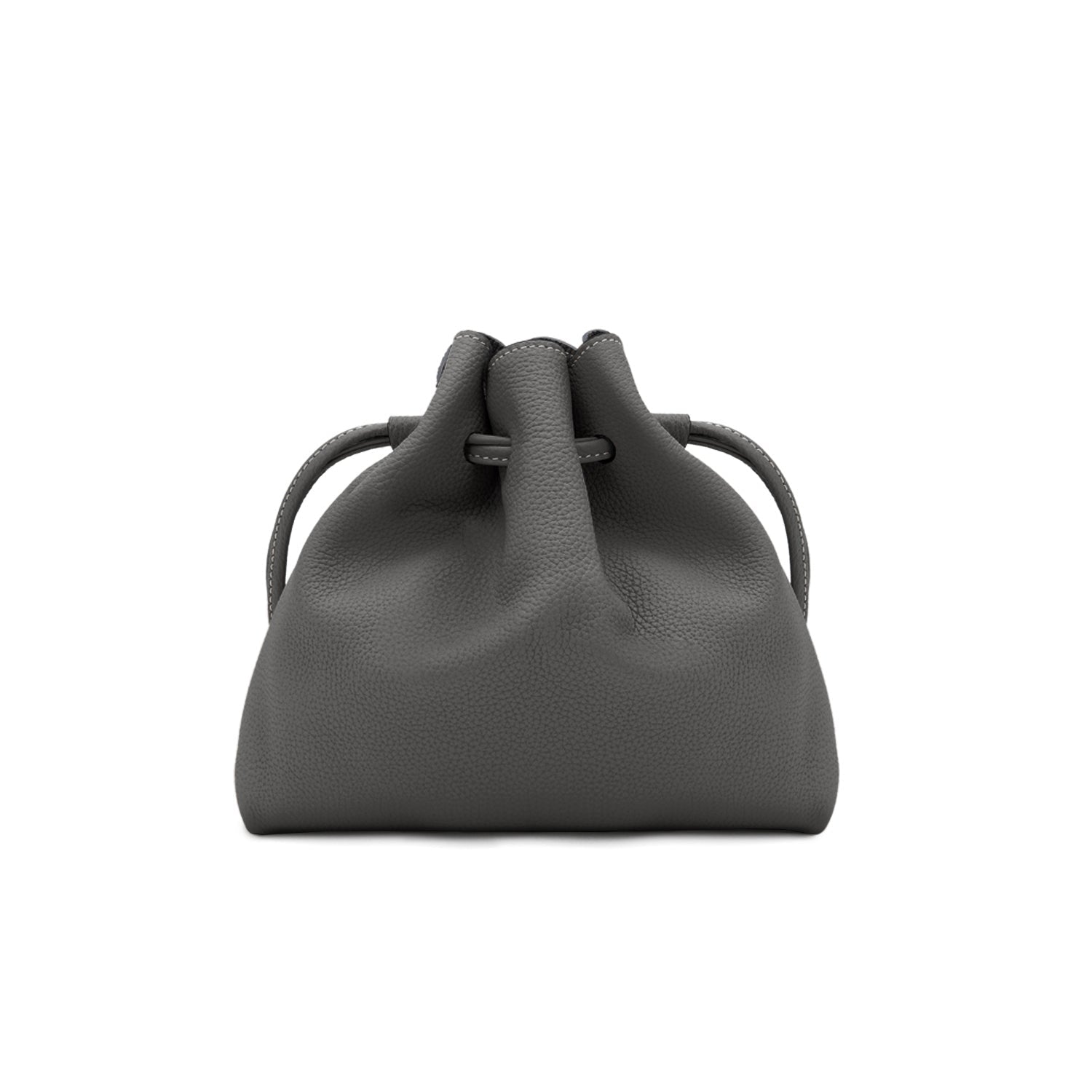 Noa Bag Bottalato Leather (Charcoal Gray)