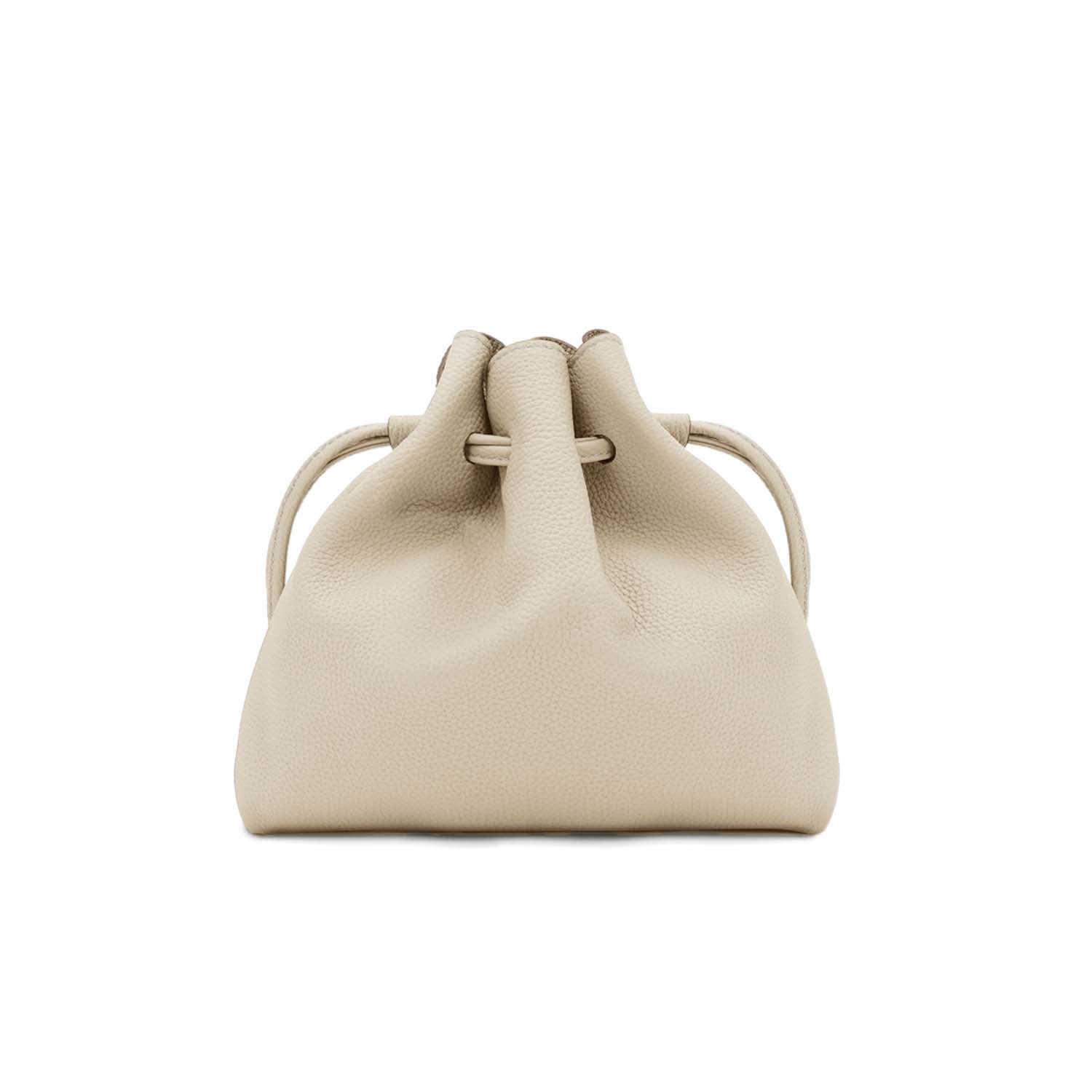 Noa Bag Shrink Leather (Ivory (Etoupe edge paint))
