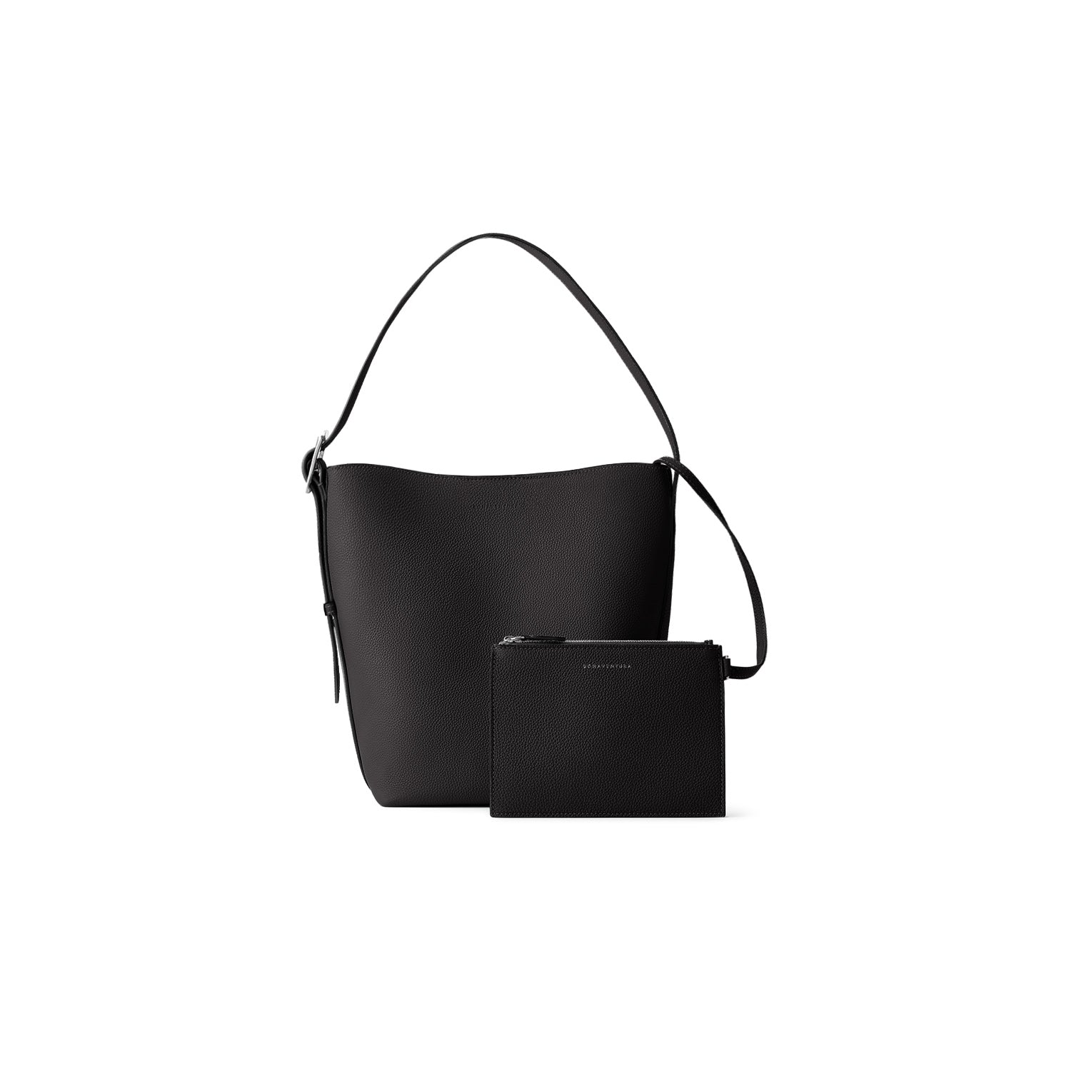 Mina Open Bucket Bag Shrink Leather