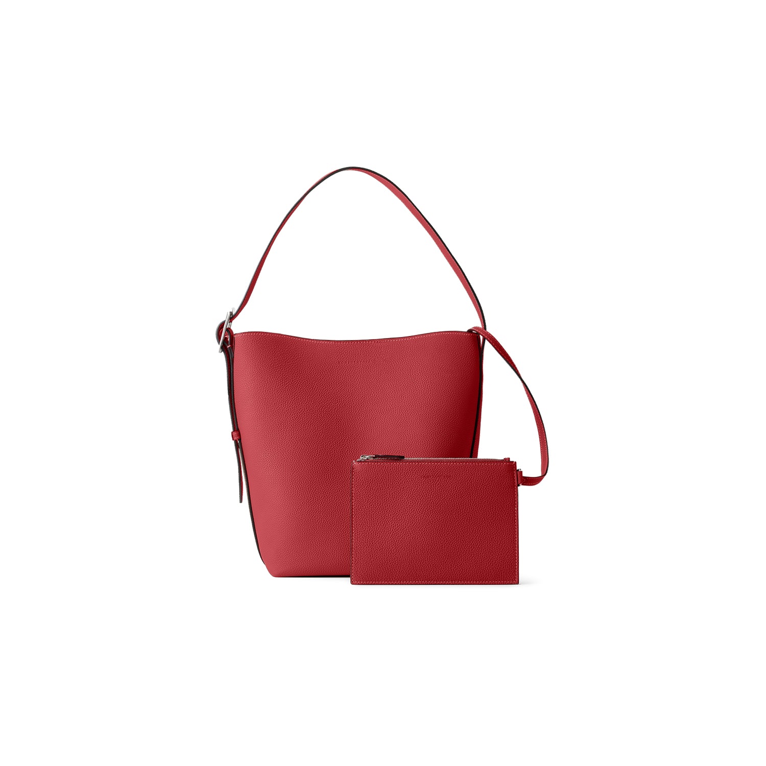 Mina Open Bucket Bag Shrink Leather