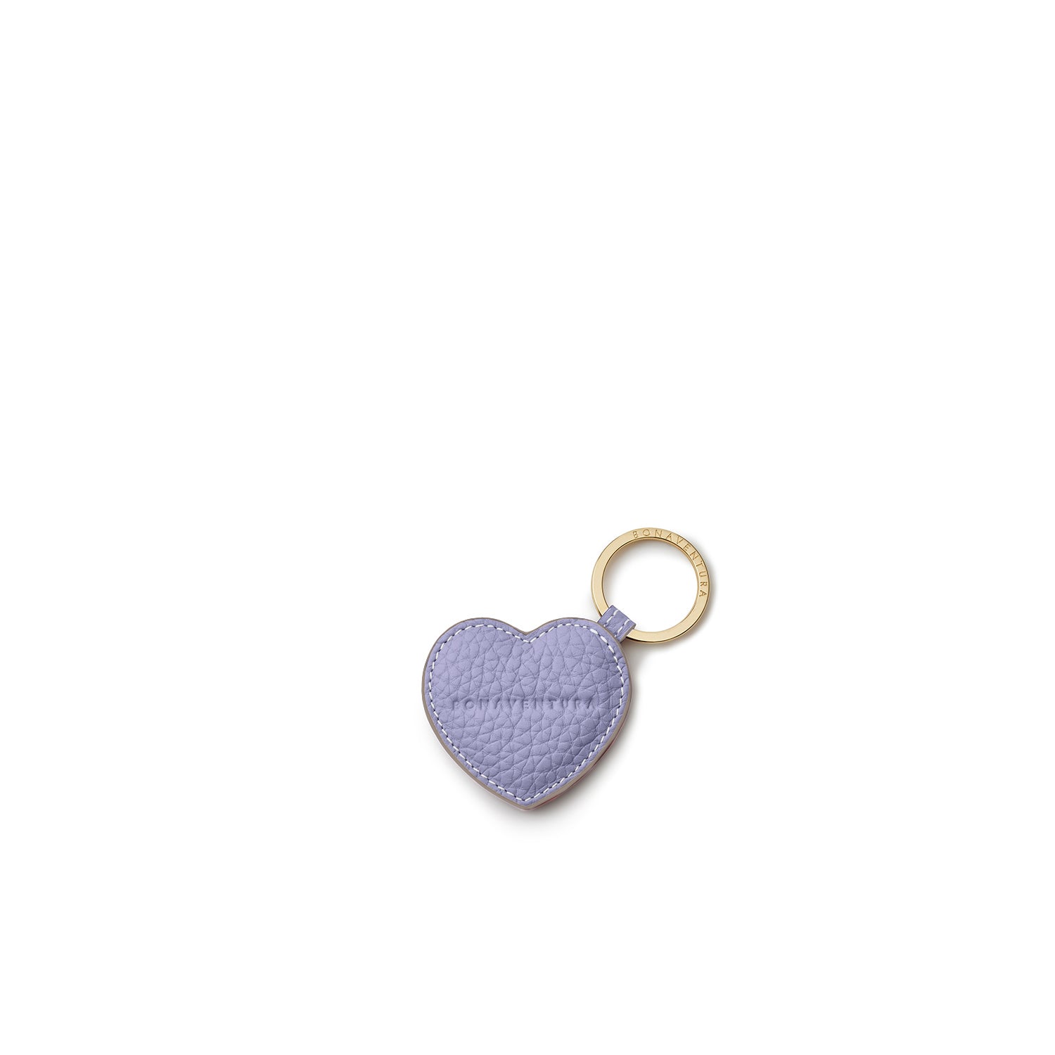 Heart Keychain Shrink Leather (Wisteria Purple (Etoupe edge paint))