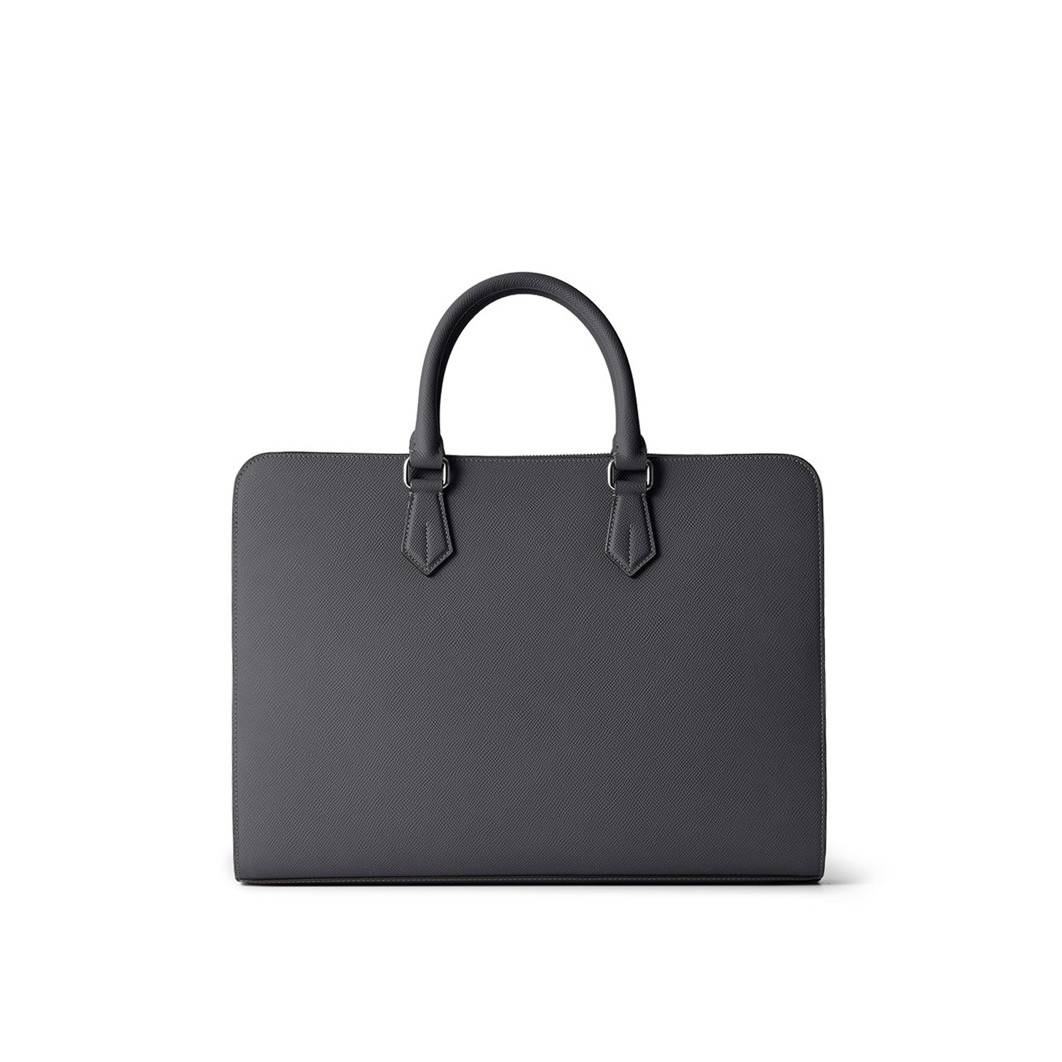 Giorgio Slim Briefcase Nobile Leather (Charcoal Gray)