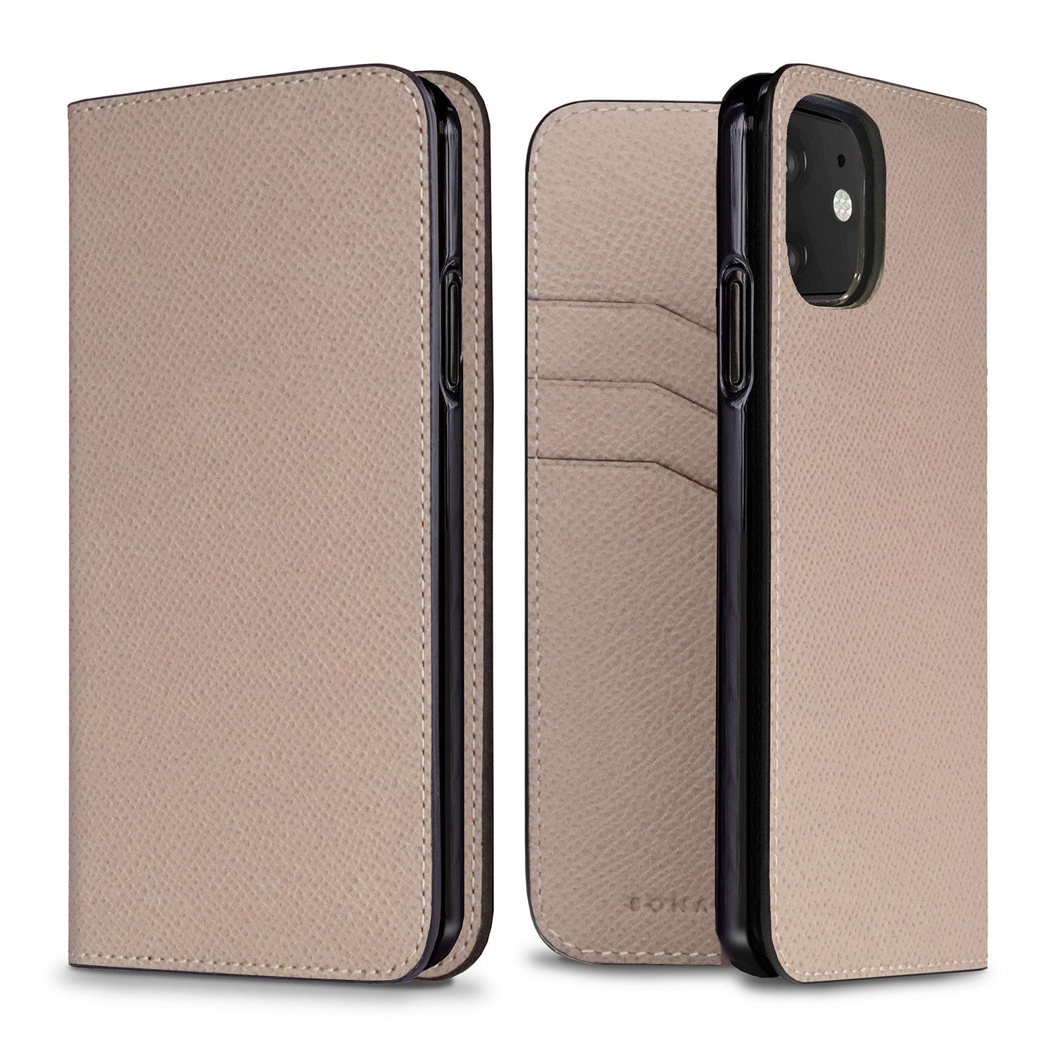iPhone 11 Diary Case Nobile Leather (Greige)