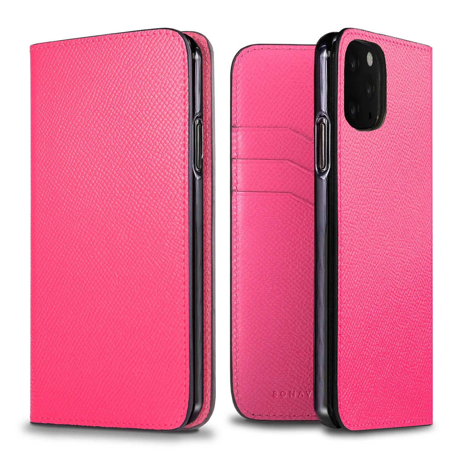 iPhone 11 Diary Case Nobile Leather (Fuchsia Pink)