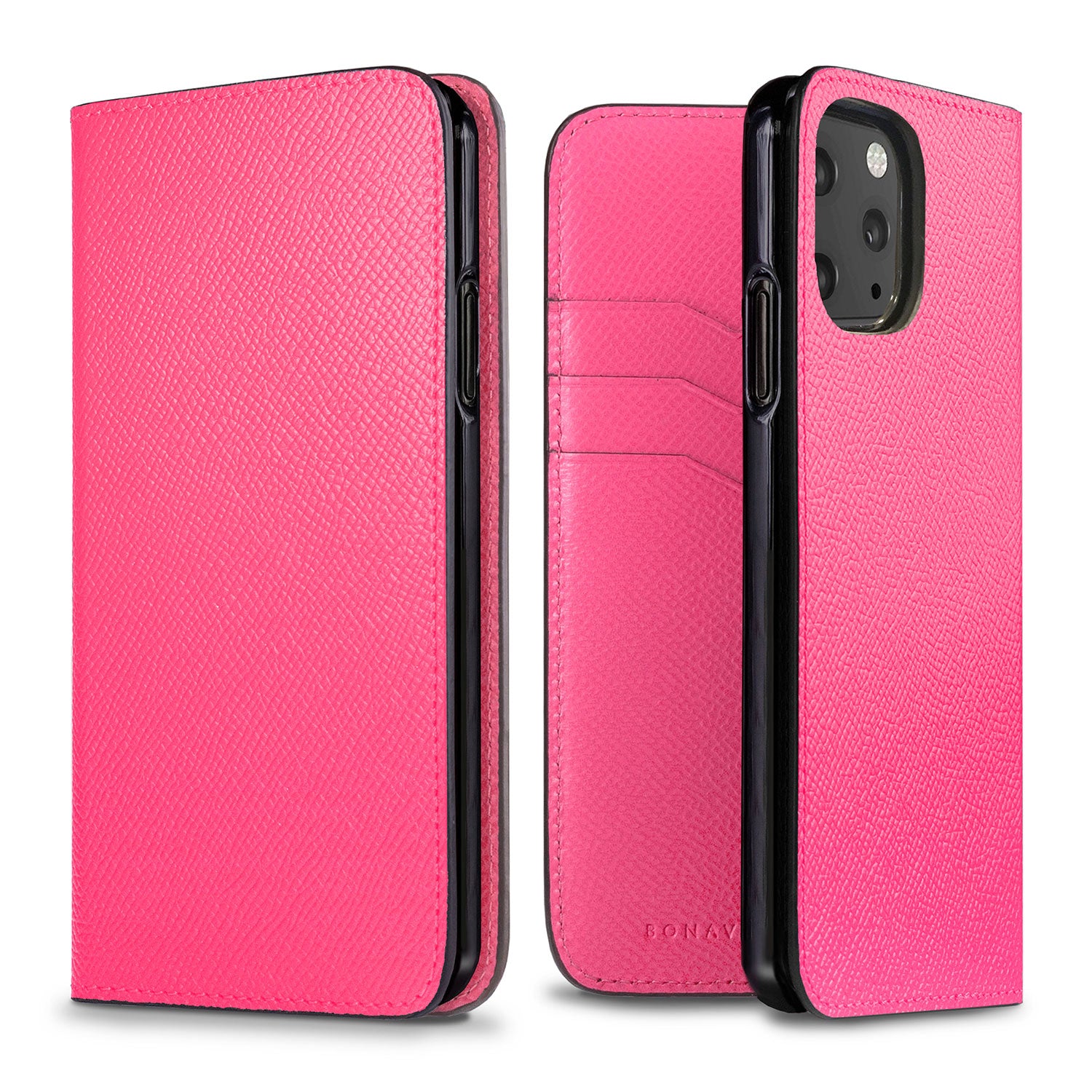 iPhone 11 Pro Diary Case Nobile Leather (Fuchsia Pink)