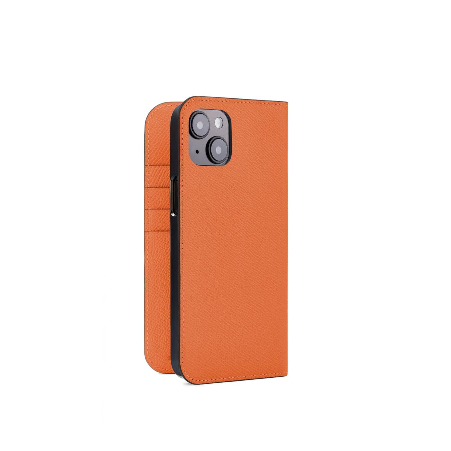 iPhone 14 Plus Diary Case Nobile Leather (Orange)