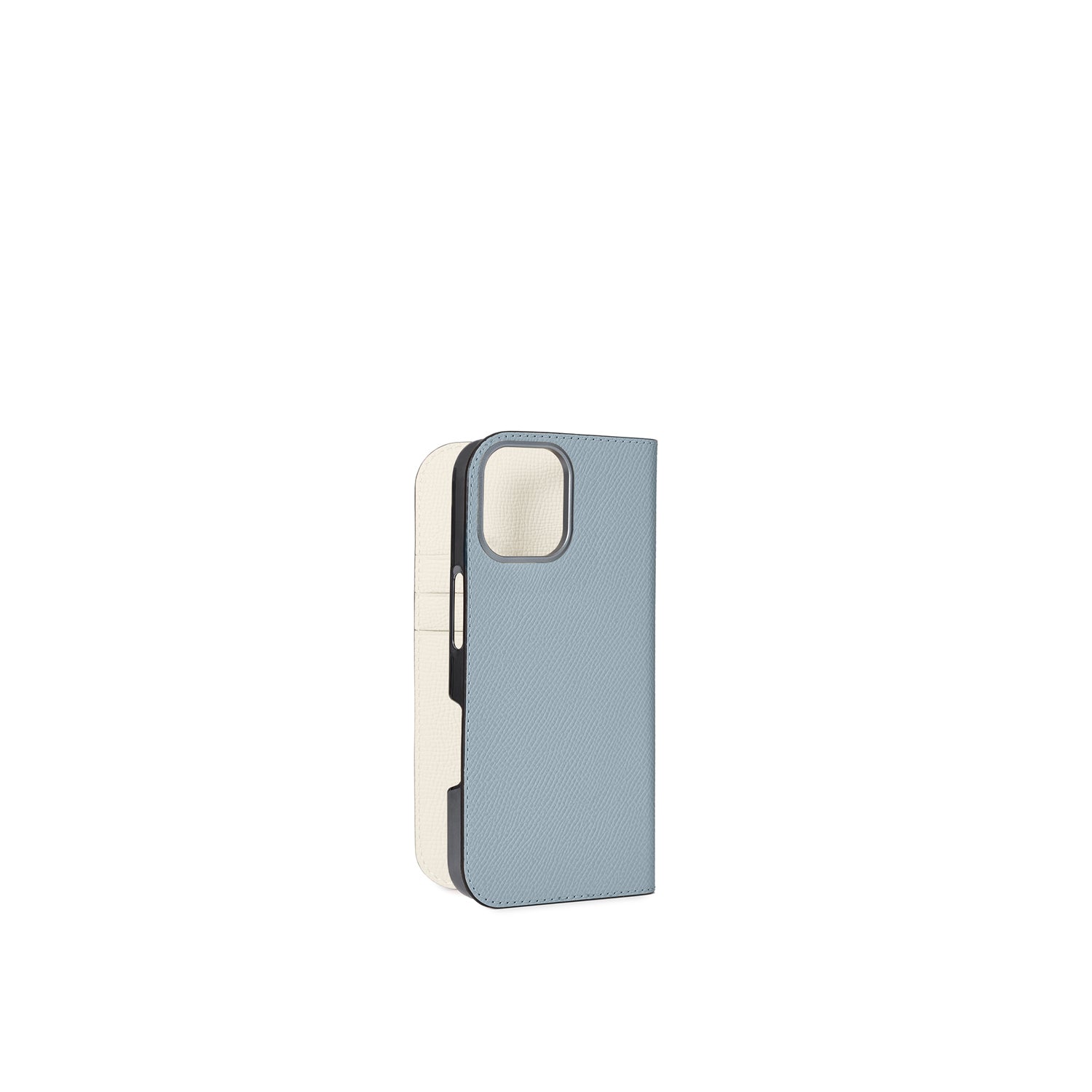 iPhone 17 Diary Case Nobile Leather (Blue Lin × White)