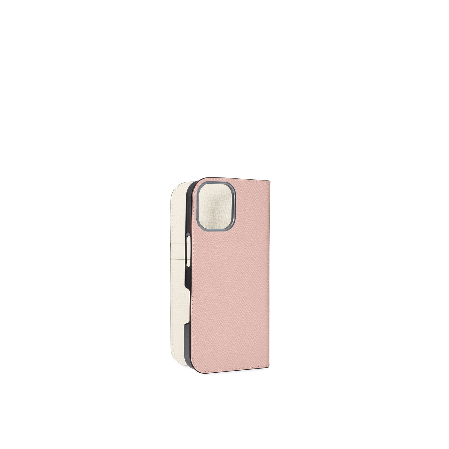 iPhone 17 Diary Case Nobile Leather (Shell Pink × White)