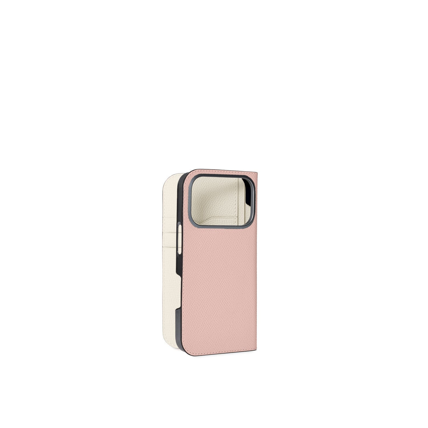 iPhone 17 Pro Diary Case Nobile Leather (Shell Pink × White)