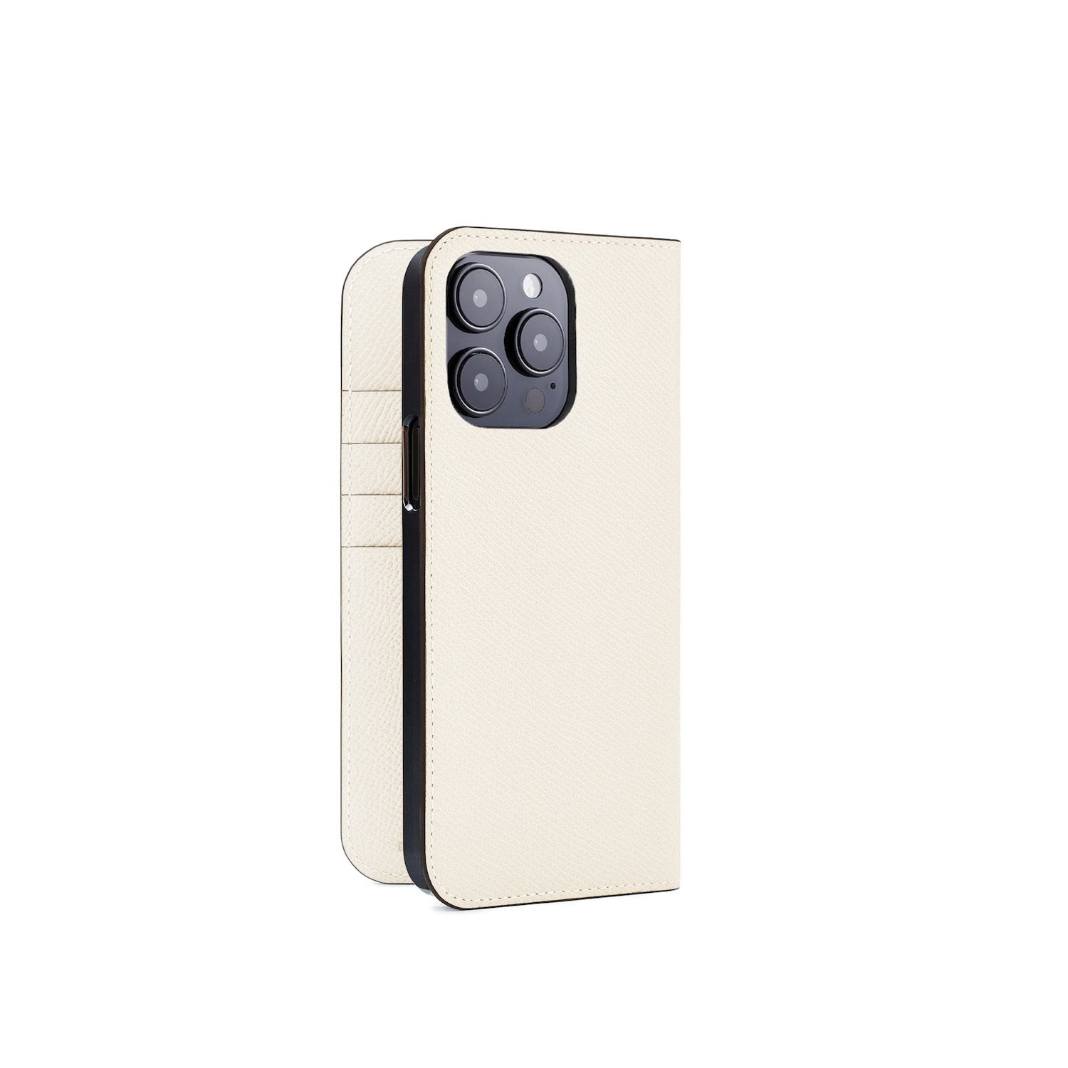 iPhone 15 Pro Max Diary Case Nobile Leather (White)