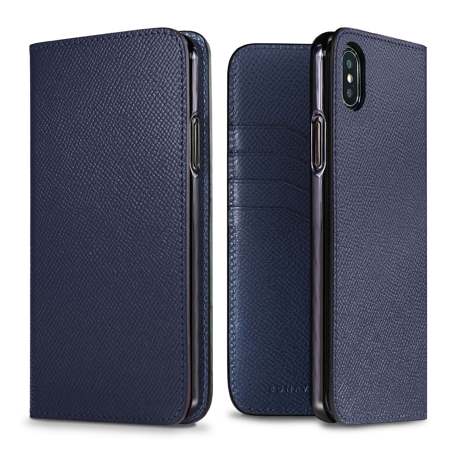 iPhone Xs Max Diary Case Nobile Leather (Navy)