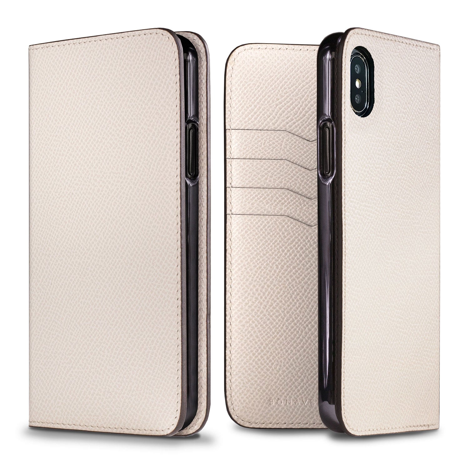 iPhone Xs Max Diary Case Nobile Leather (White)