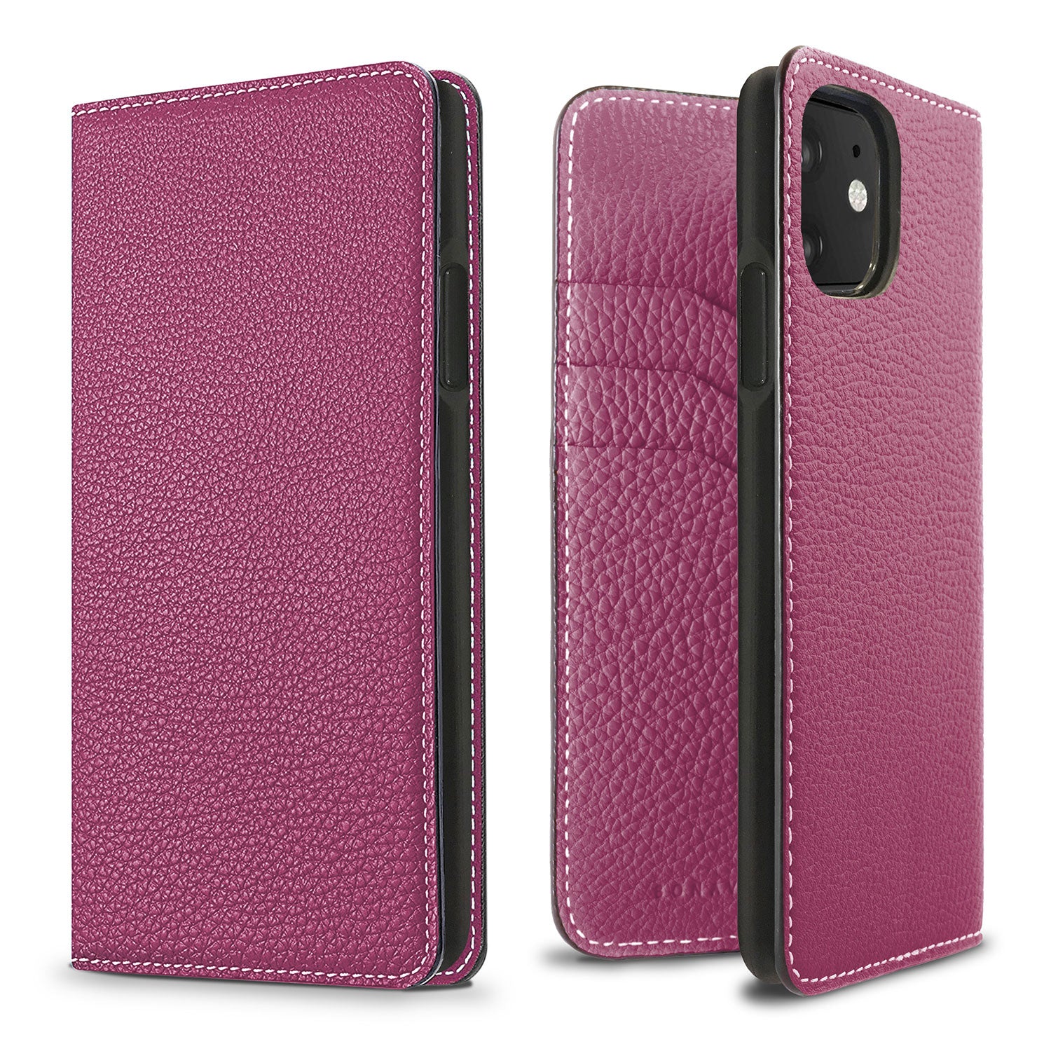 iPhone 11 Diary Case Shrink Leather (Anemone Purple)