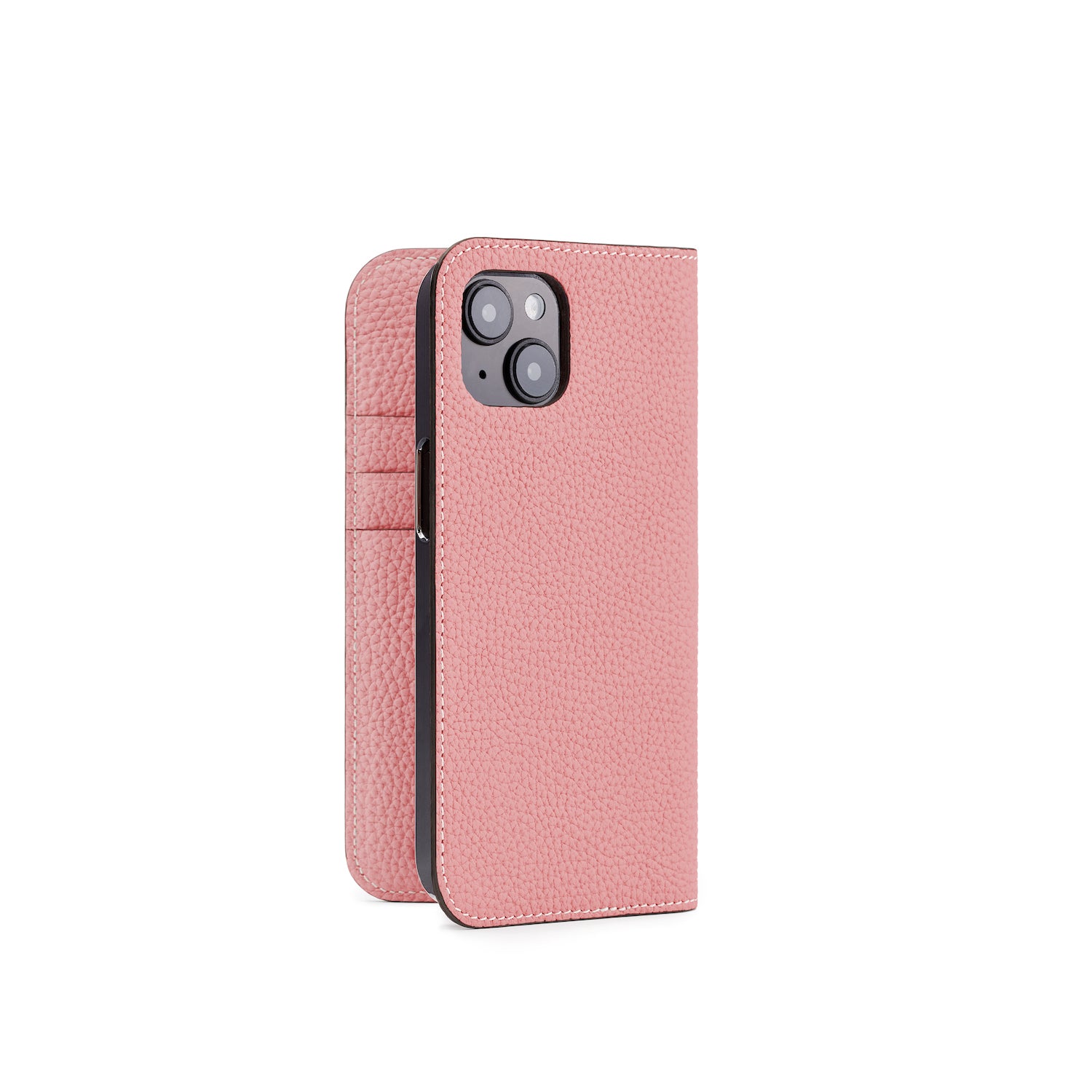 iPhone 14 Diary Case Bottalato Leather (Coral Pink)