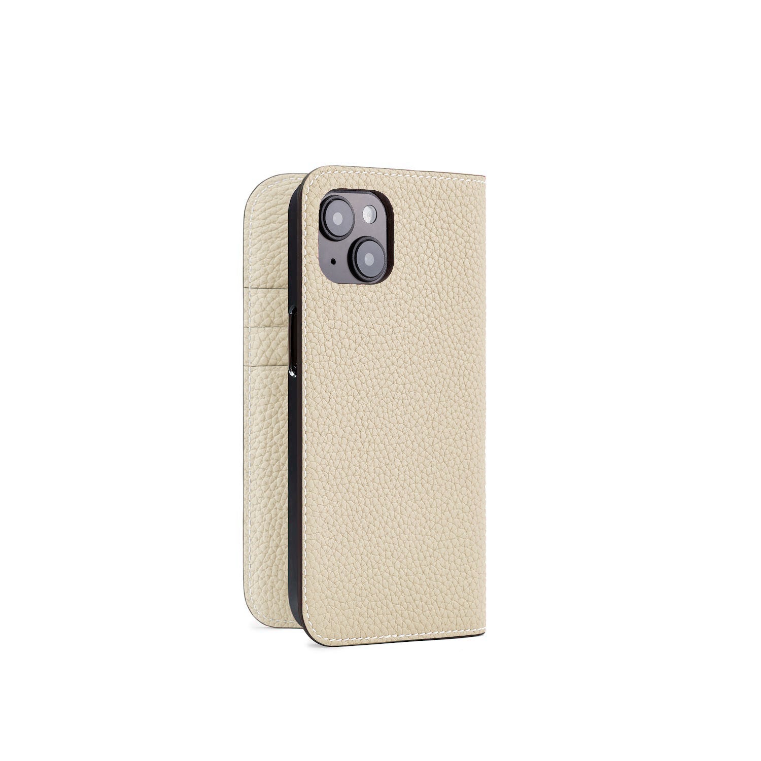 iPhone 14 Diary Case Bottalato Leather (Ivory)