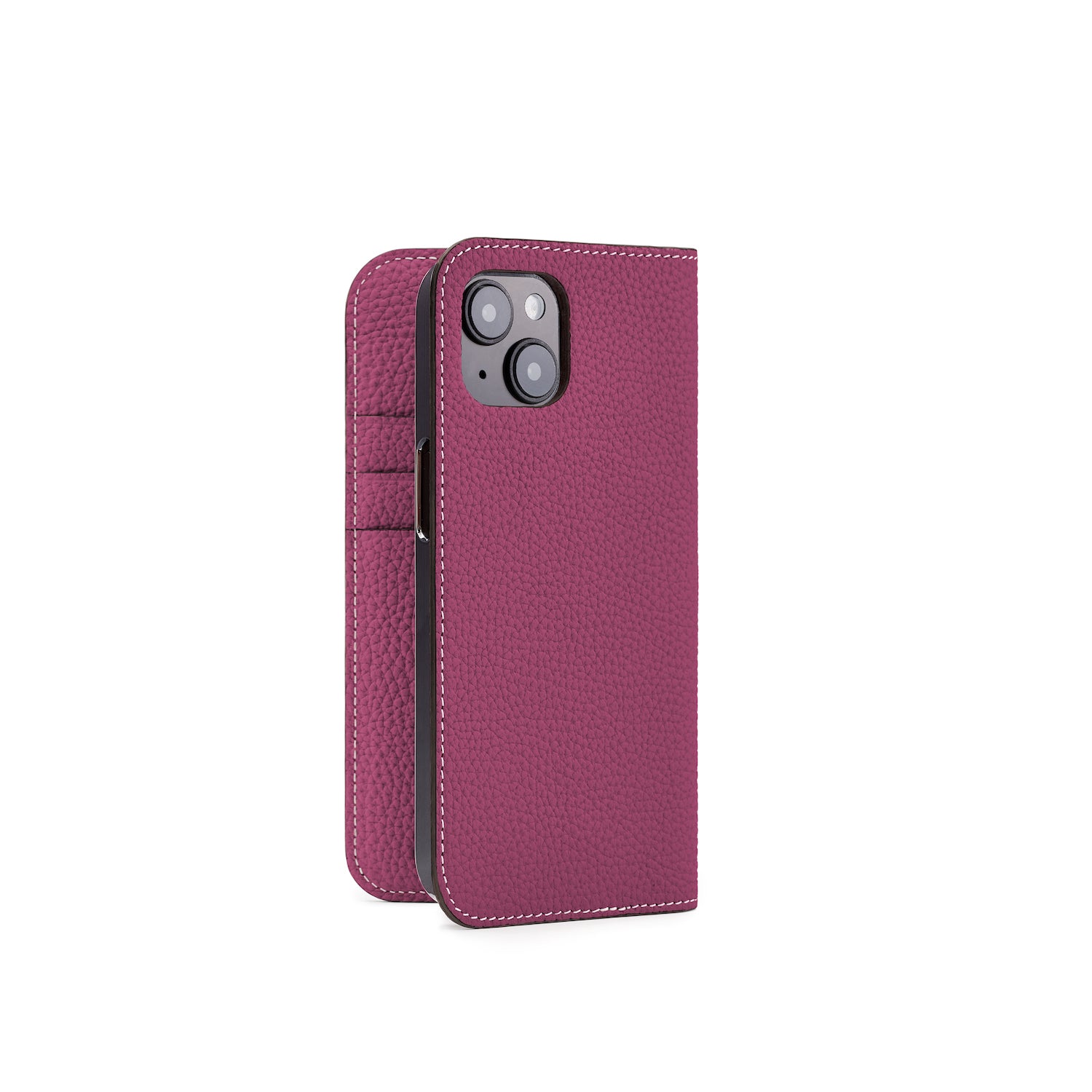 iPhone 14 Diary Case Bottalato Leather (Anemone Purple)