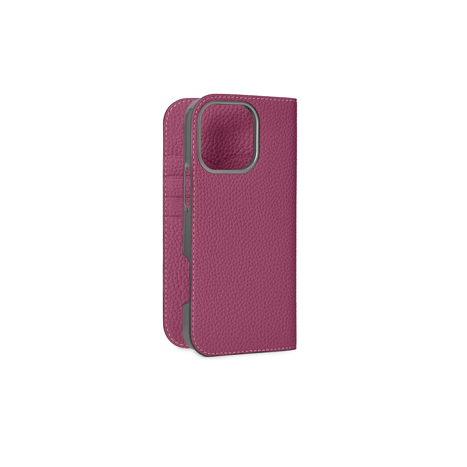iPhone 16 Pro Max Diary Case Shrink Leather (Anemone Purple)