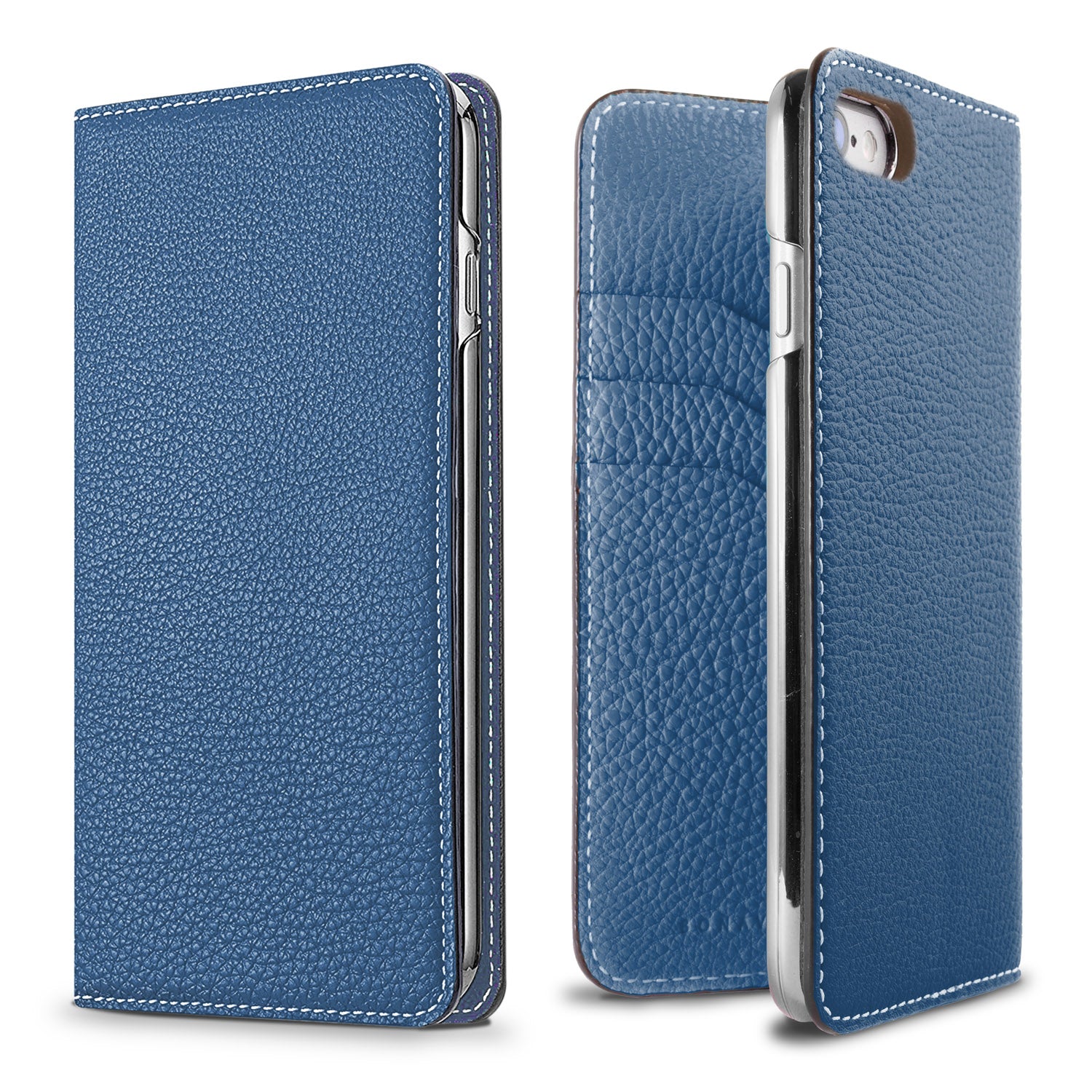 iPhone SE / 8 / 7 / 6s / 6 Diary Case Shrink Leather (Blue)