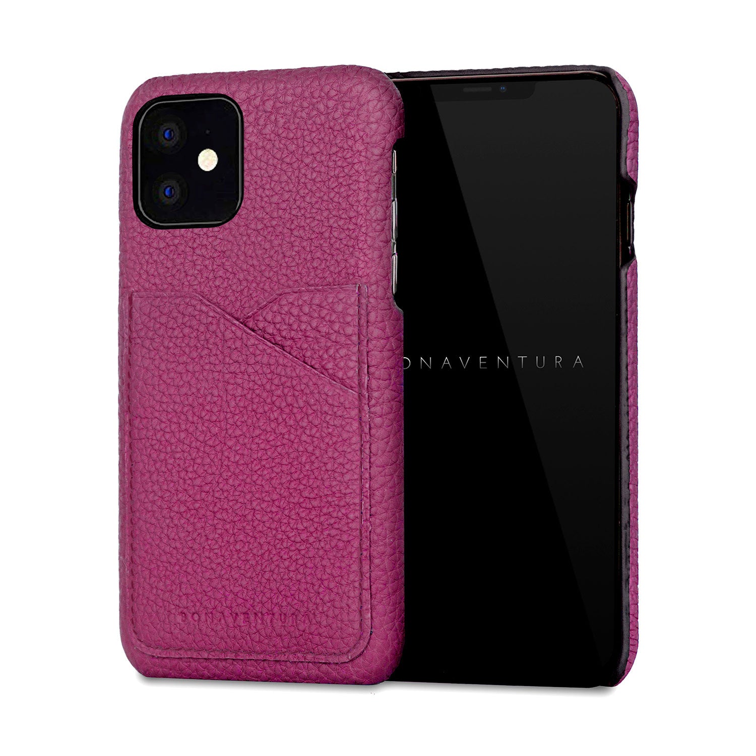 iPhone 11 Back Cover Case Shrink Leather (Anemone Purple)