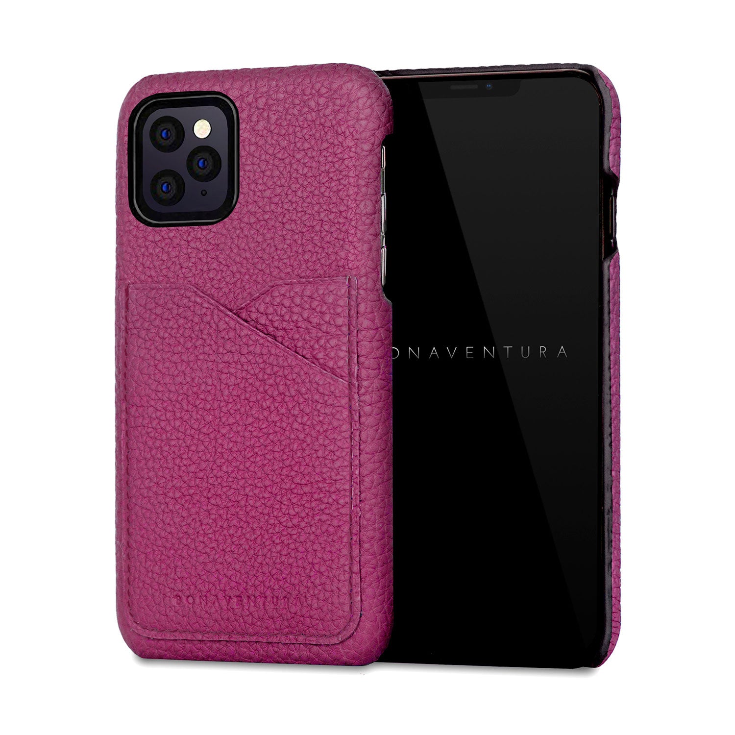 iPhone 11 Pro Back Cover Case Shrink Leather (Anemone Purple)