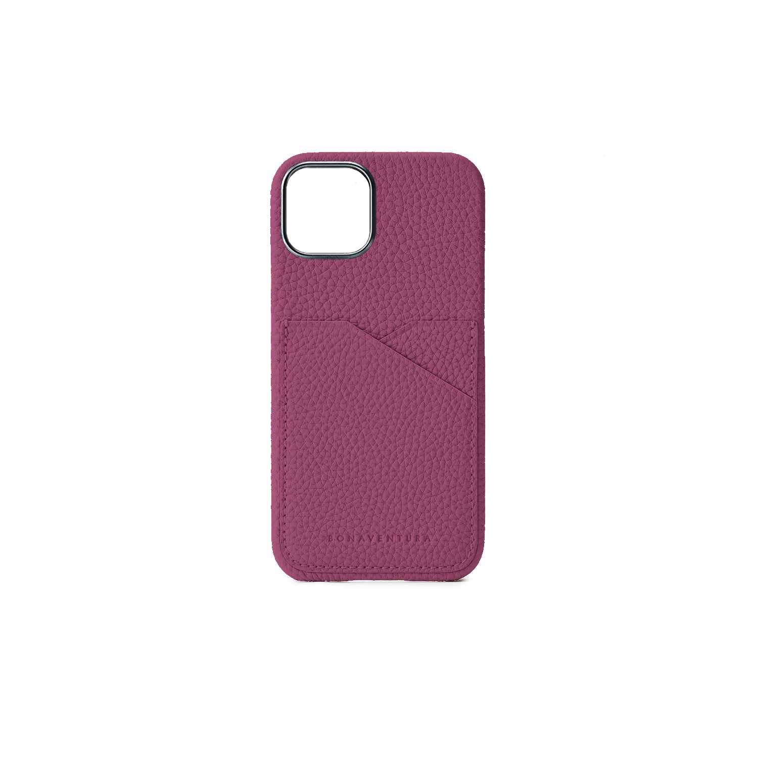 iPhone 15 Back Cover Case Shrink Leather (Anemone Purple)