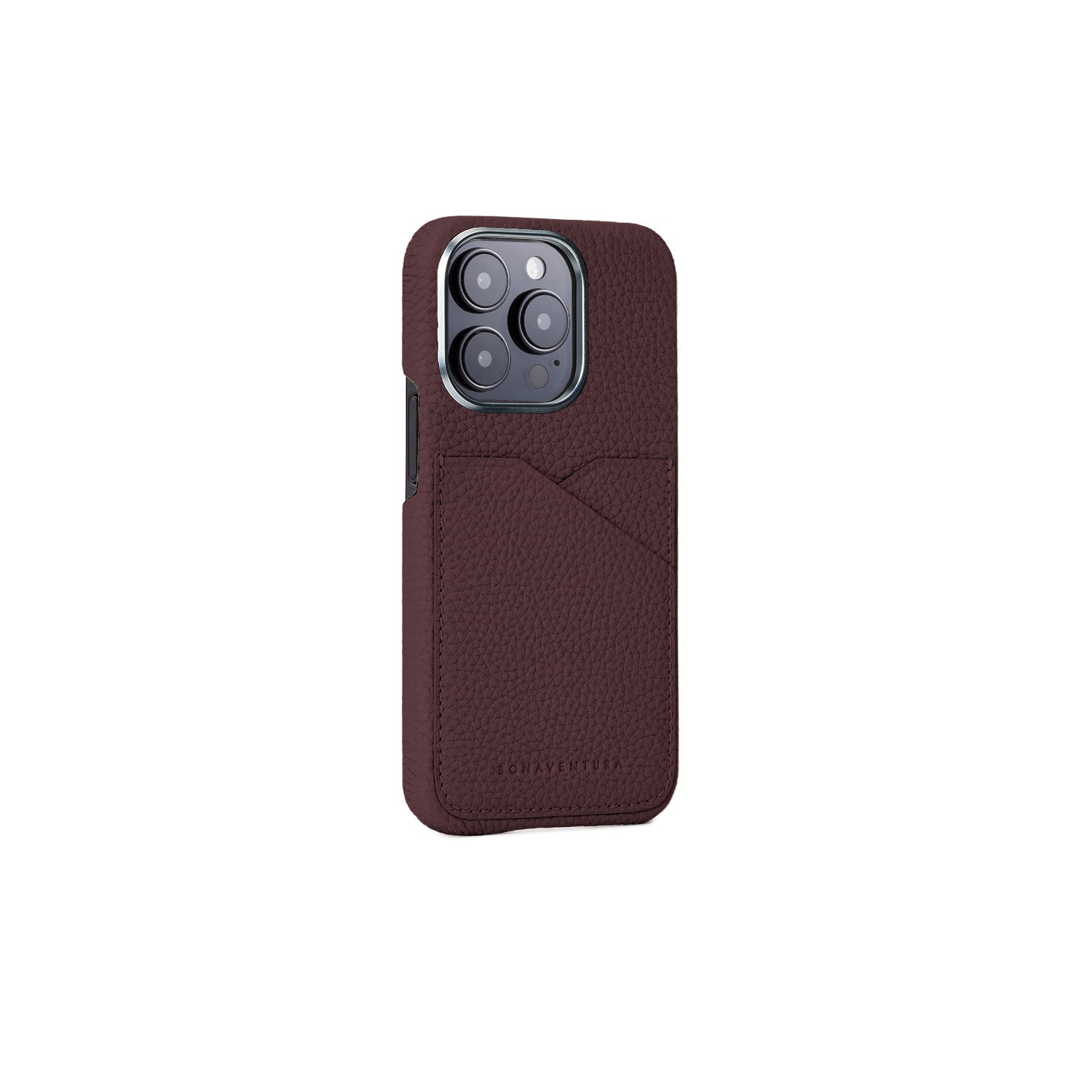 iPhone 15 Pro Back Cover Case Shrink Leather