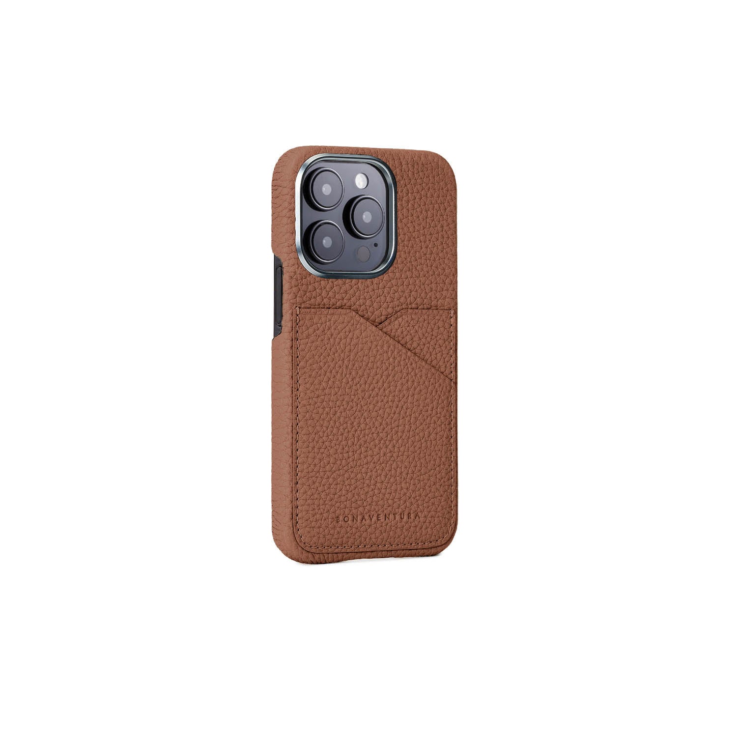 iPhone 15 Pro Back Cover Case Shrink Leather