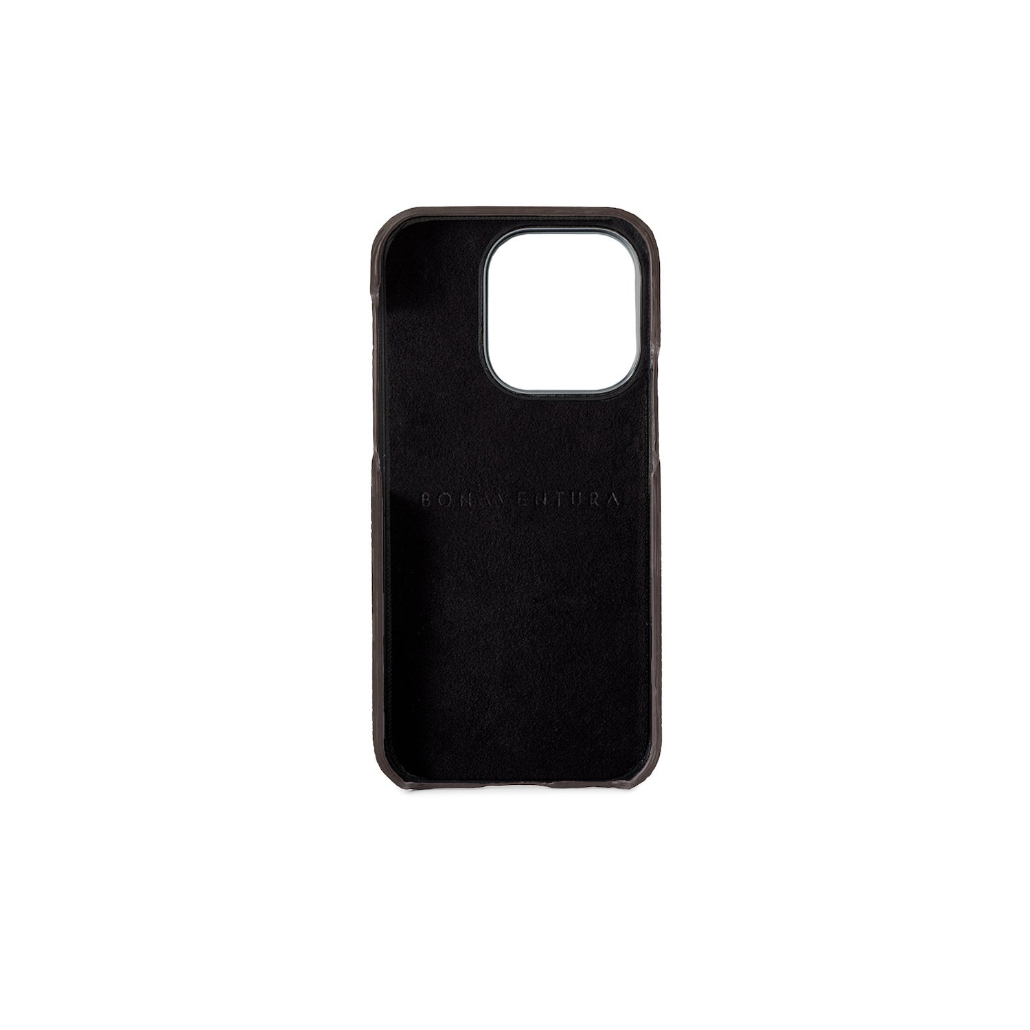 iPhone 15 Pro Back Cover Case Shrink Leather