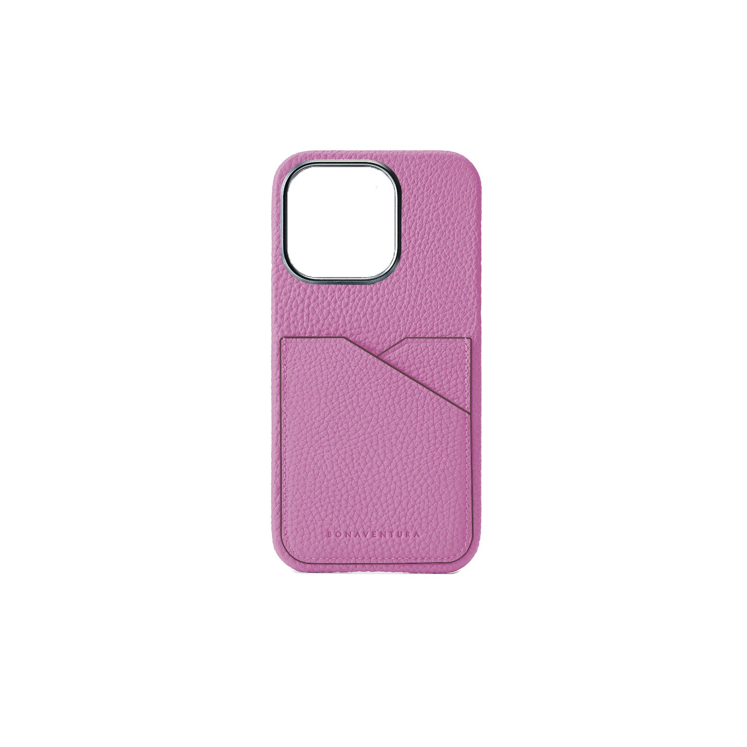 iPhone 15 Pro Max Back Cover Case Shrink Leather (Pearl Purple)