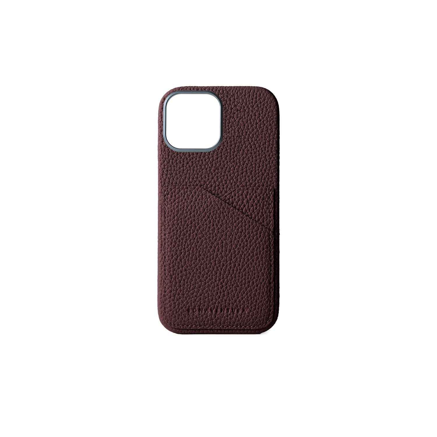 iPhone 16 Back Cover Case Shrink Leather (Bordeaux)