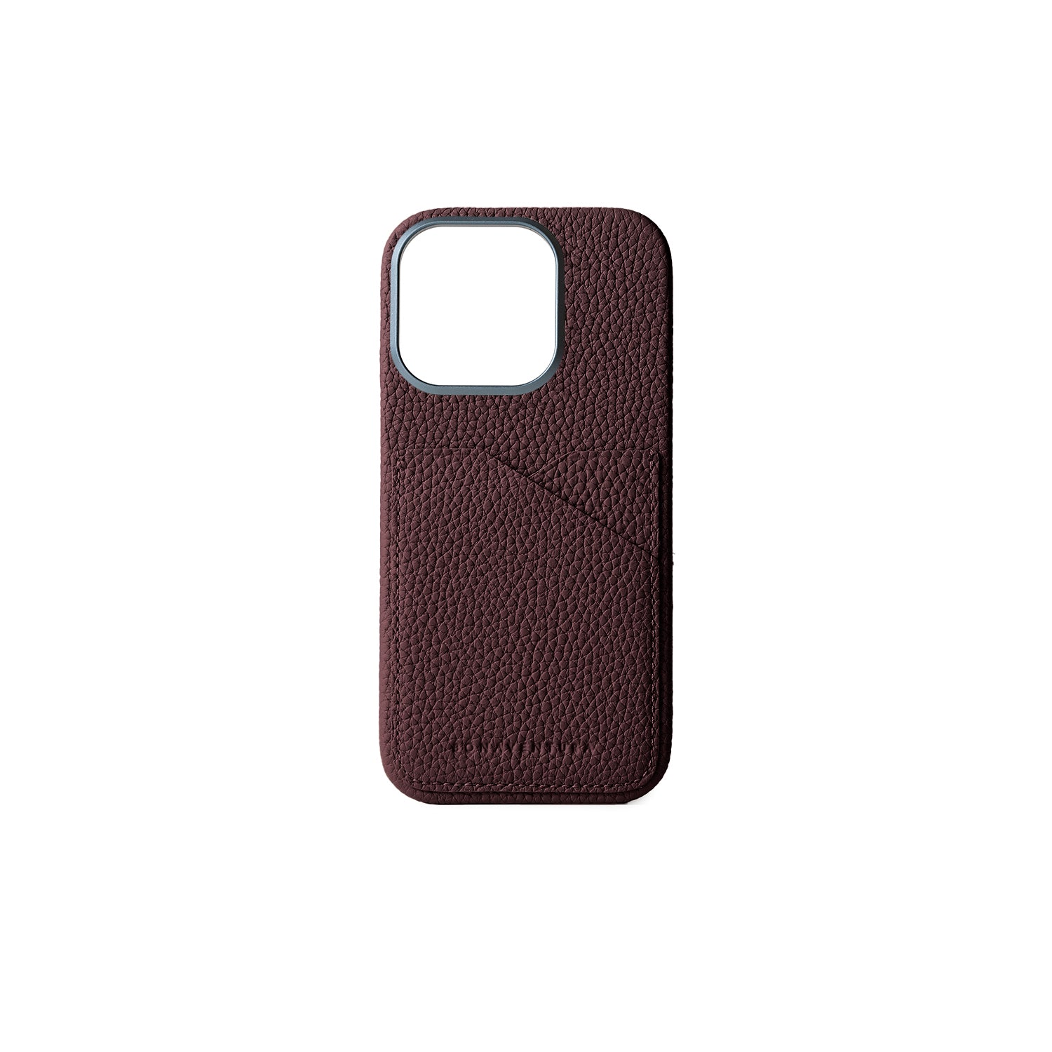 iPhone 16 Pro Back Cover Case Shrink Leather (Bordeaux)