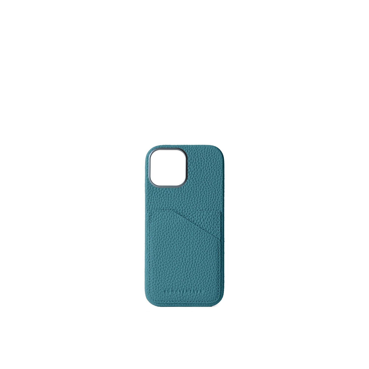 iPhone 17 Back Cover Case Shrink Leather (Blue Cyan)