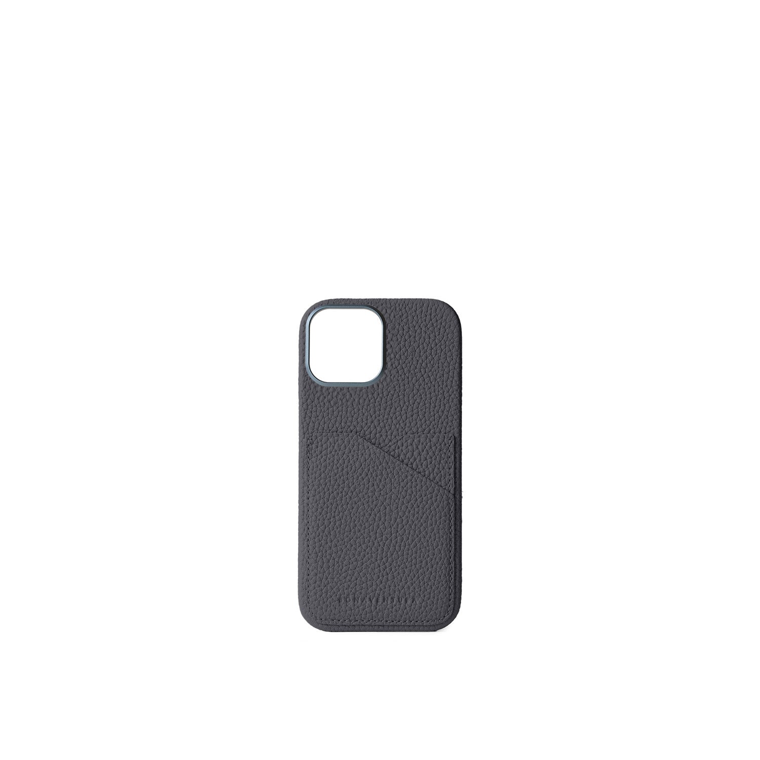iPhone 17 Back Cover Case Shrink Leather (Charcoal Gray)