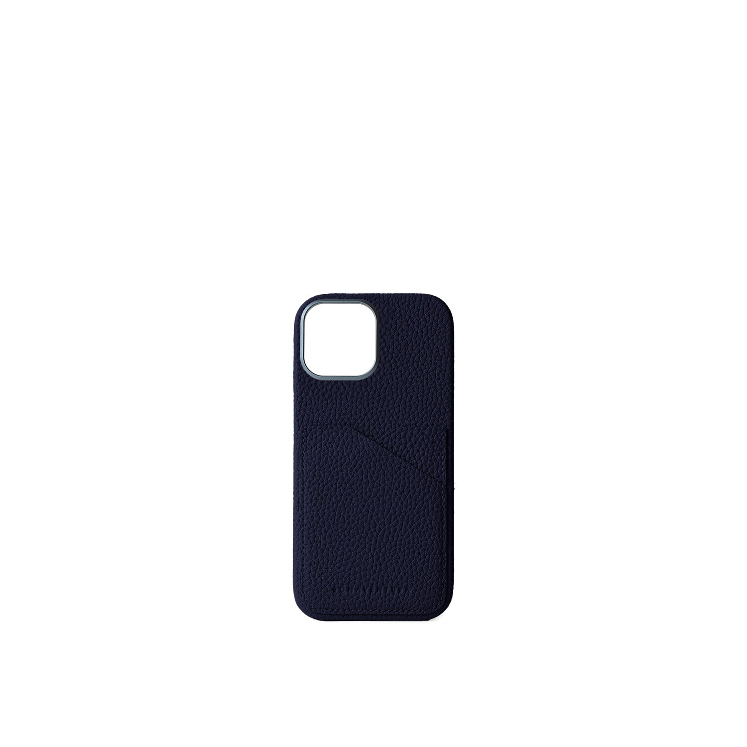 iPhone 17 Back Cover Case Shrink Leather (Navy)