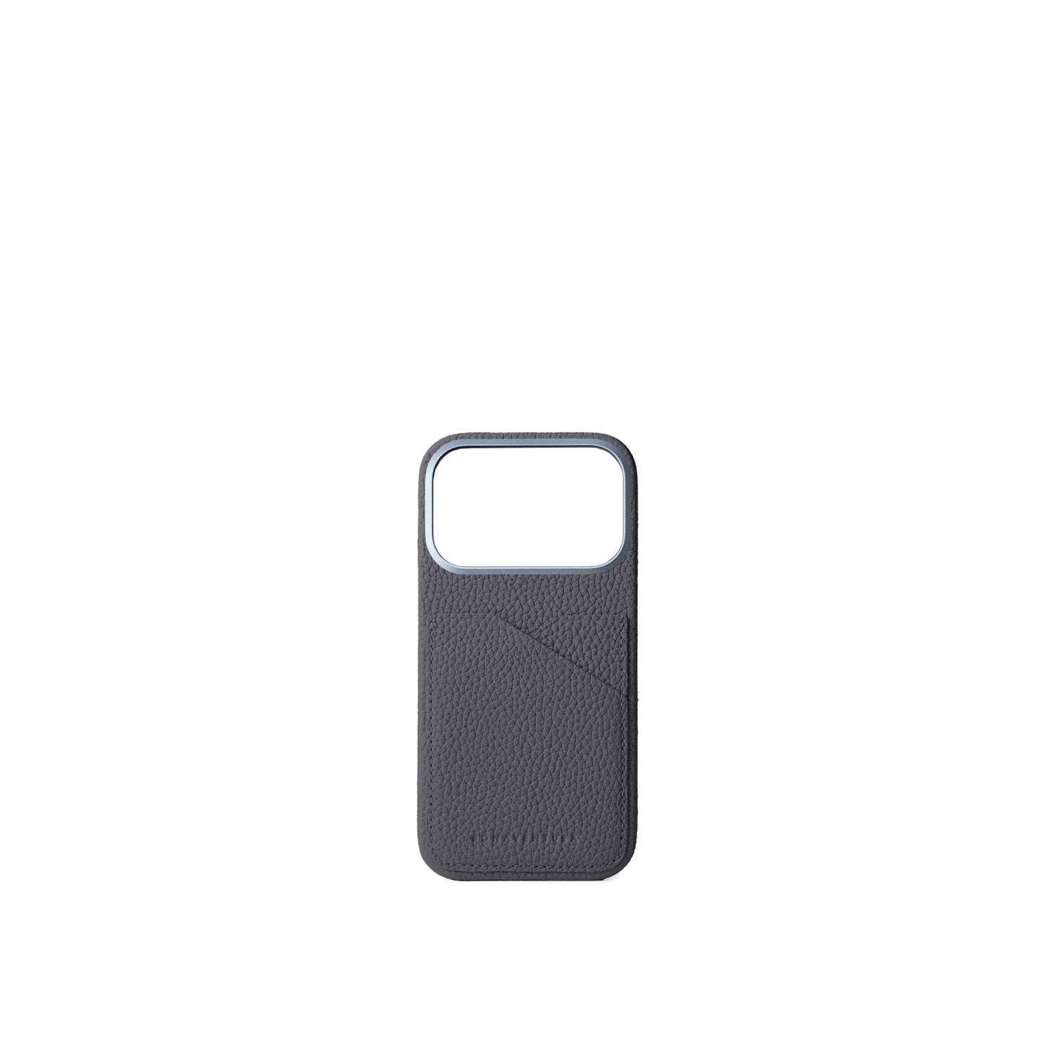 iPhone 17 Pro Back Cover Case Shrink Leather (Charcoal Gray)