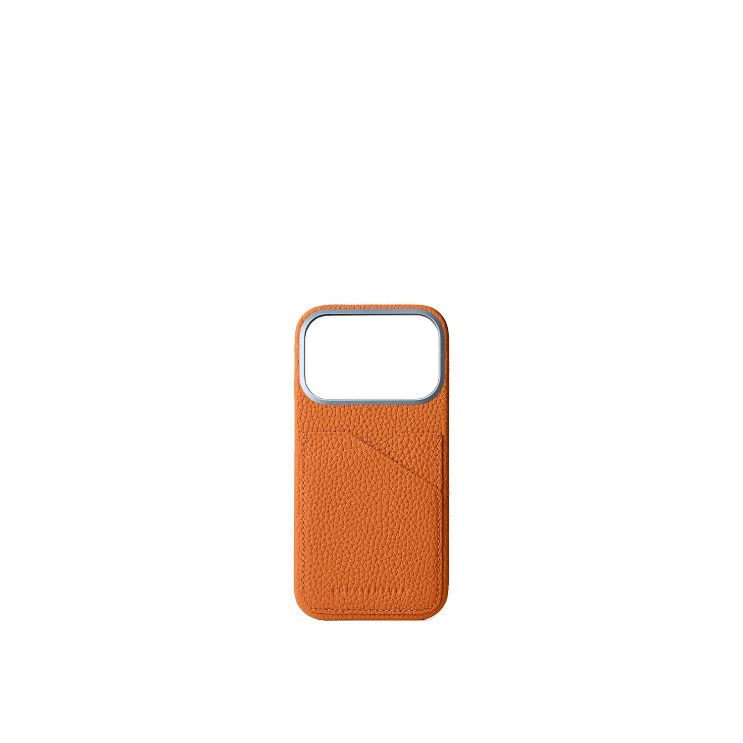 iPhone 17 Pro Back Cover Case Shrink Leather (Orange)