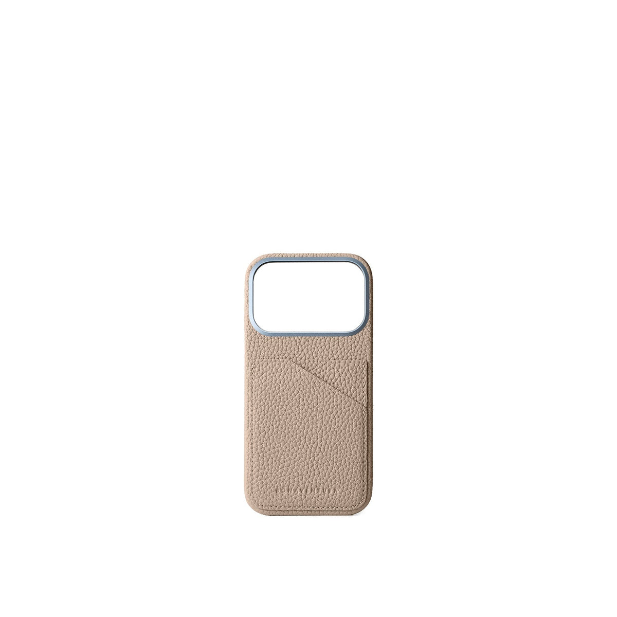 iPhone 18 Pro Back Cover Case Shrink Leather (Greige)