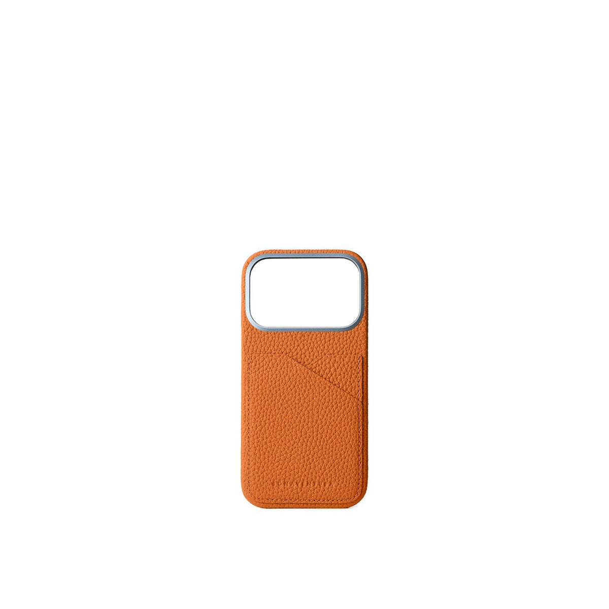 iPhone 18 Pro Back Cover Case Shrink Leather (Orange)
