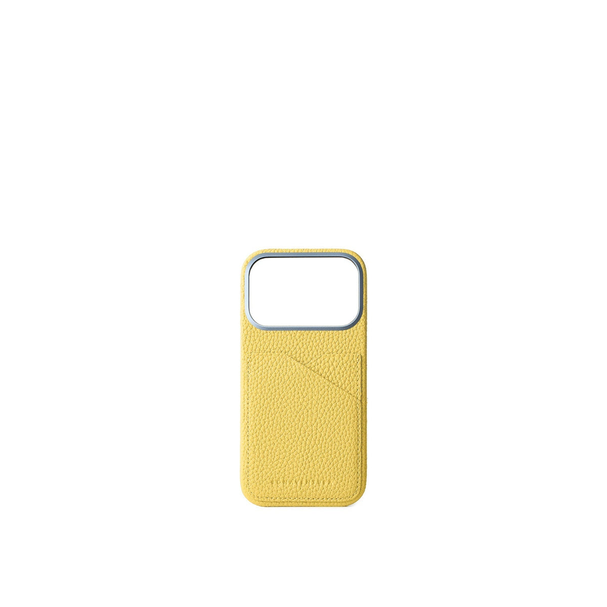 iPhone 18 Pro Back Cover Case Shrink Leather (Yellow)