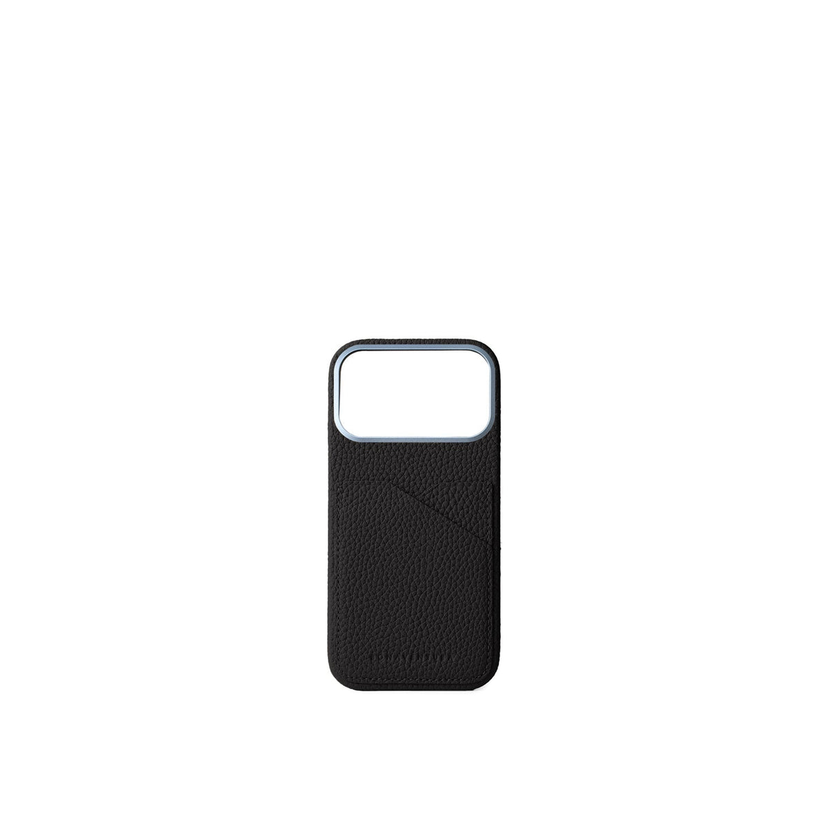 iPhone 18 Pro Max Back Cover Case Shrink Leather (Black)