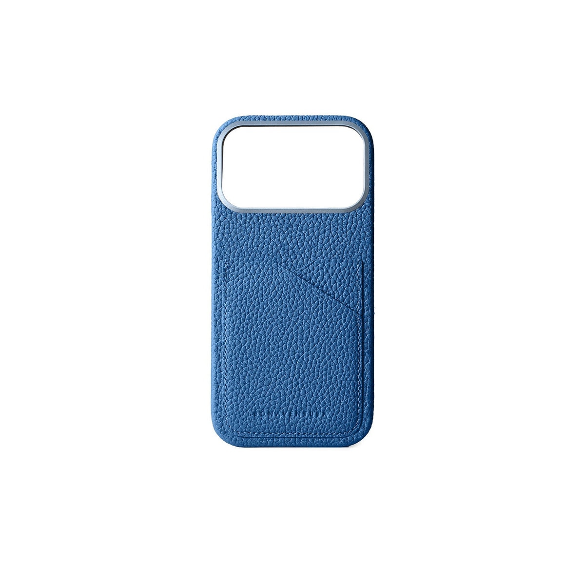 SAVOIA × BONAVENTURA iPhone 18 Pro Max Back Cover Case Shrink Leather (Savoia Blue)