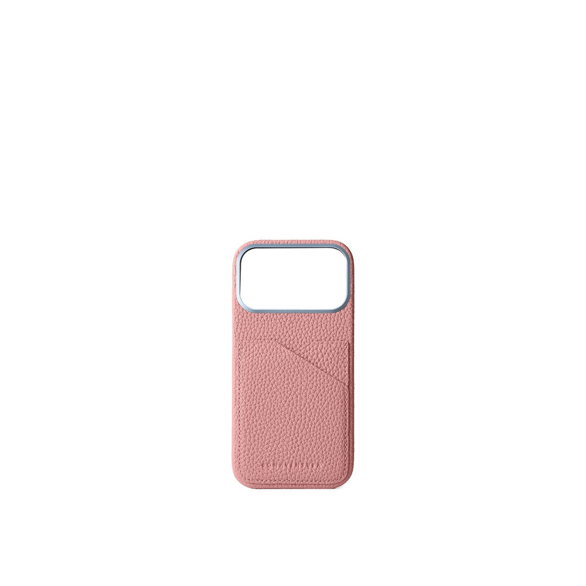 iPhone 18 Pro Max Back Cover Case Shrink Leather (Coral Pink)