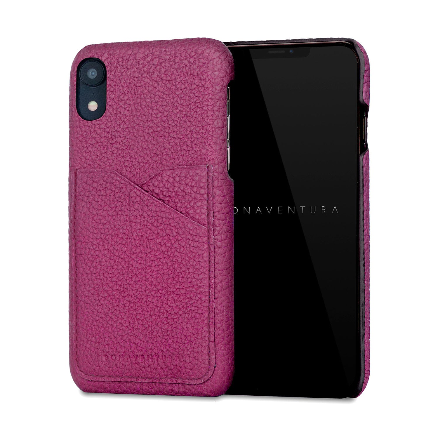 iPhone XR Back Cover Case Shrink Leather (Anemone Purple)